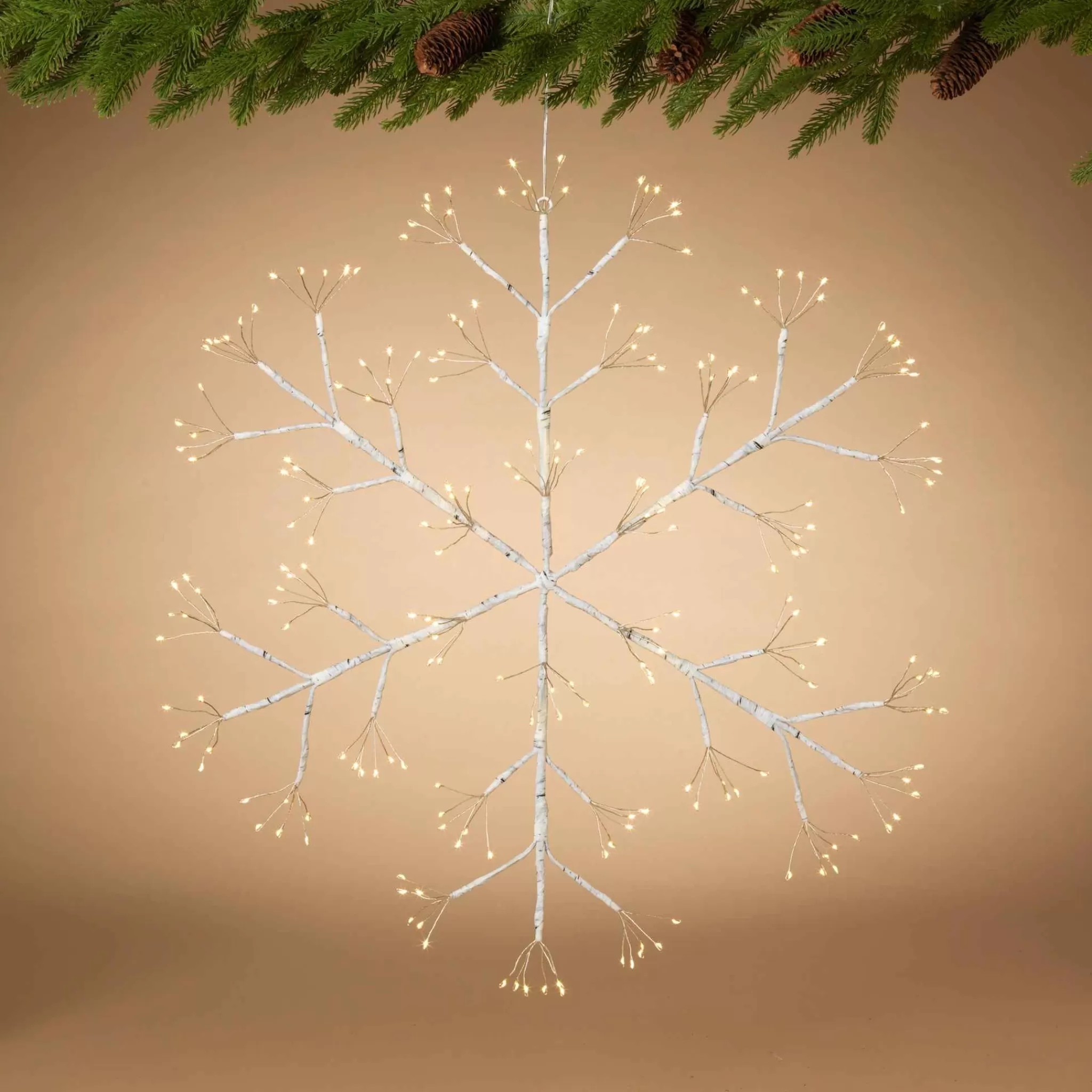 Gerson International 24 In Firecracker Led Snowflake, Outdoor Holiday Decor