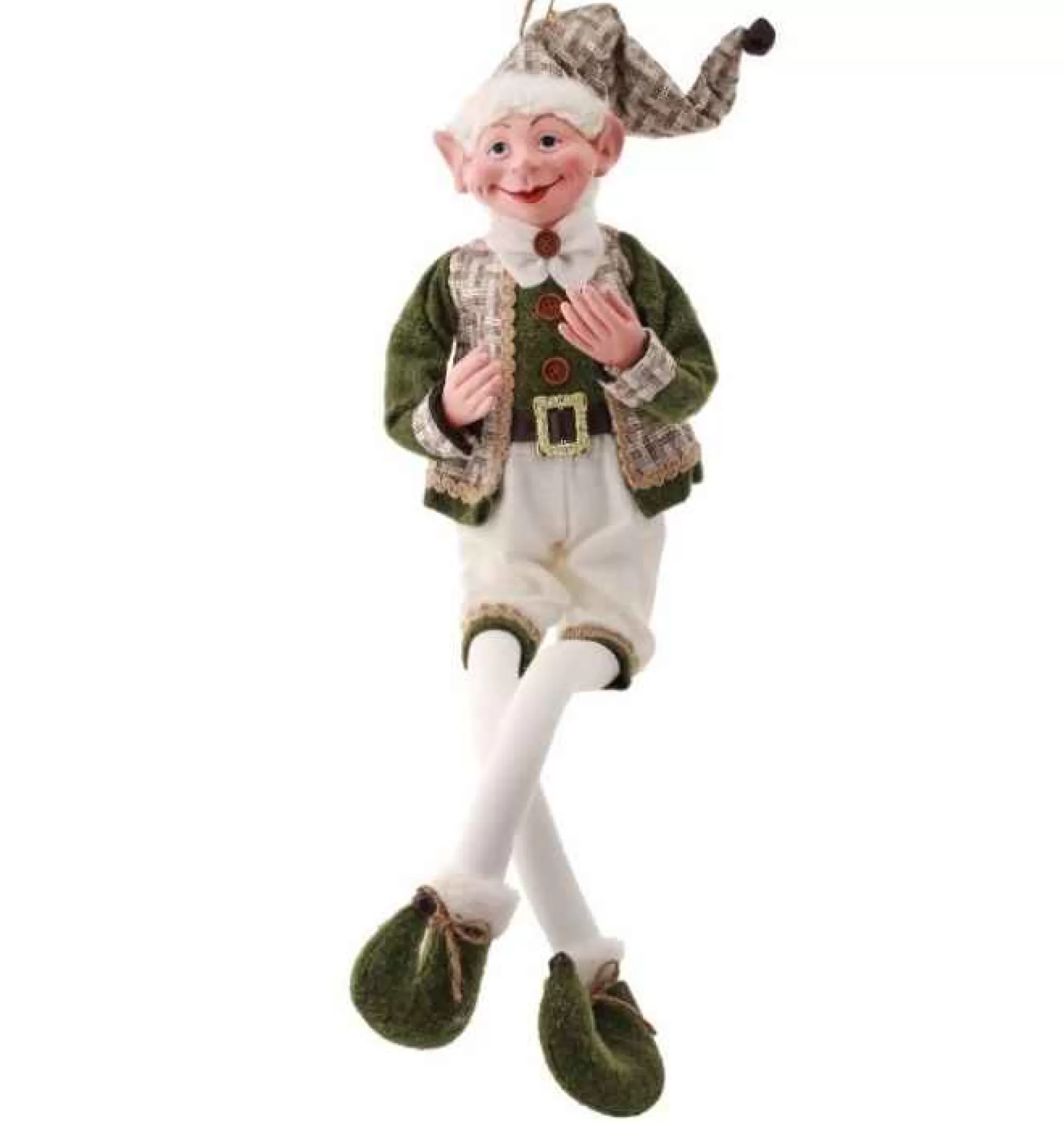 Regency International 30In Forest Green Bendable Elf Ornament