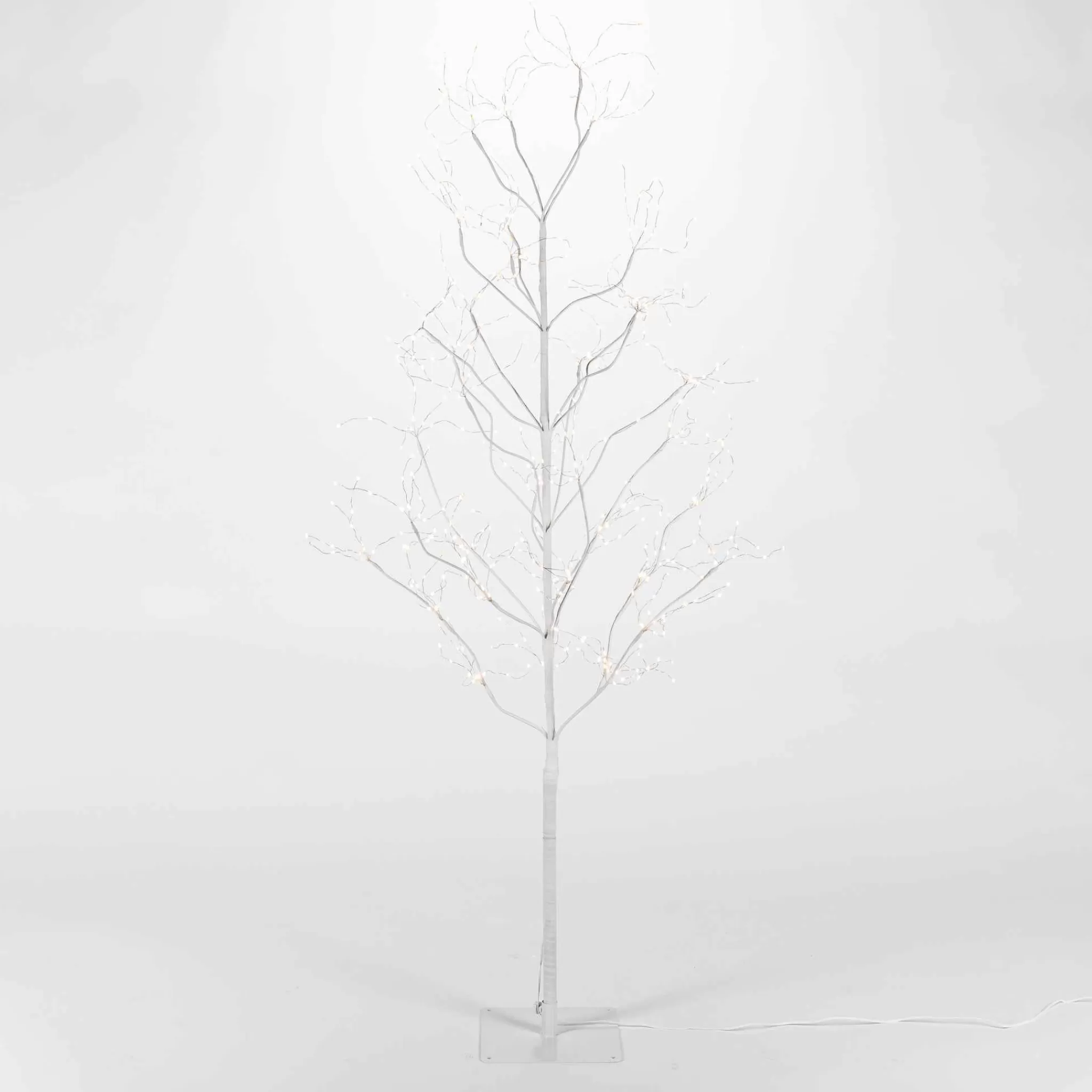 Gerson International 5 Foot Tall White Glowing Lighted Tree, Micro Leds