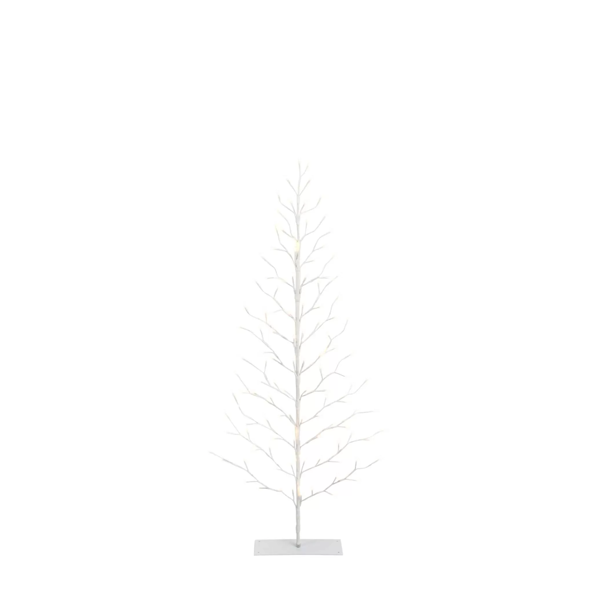 Gerson International 5 Foot Tall White Pre Lit Tree, 112 Warm White Leds
