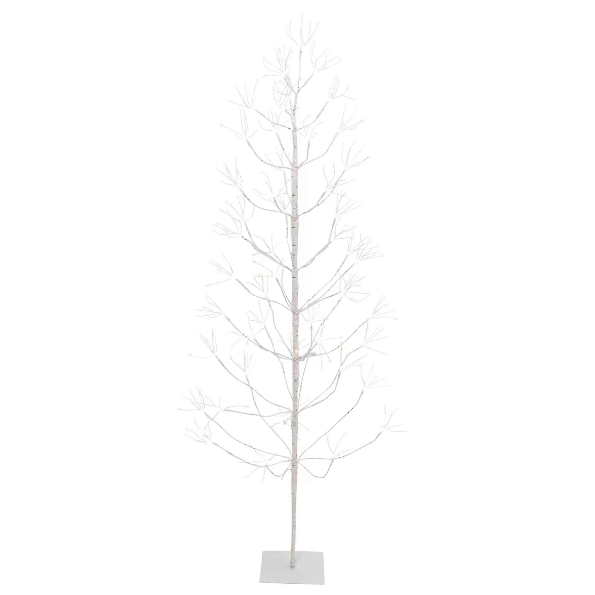 Gerson International 6 Ft Tall Birch Tree With 588 Leds, Multifunction Adapter