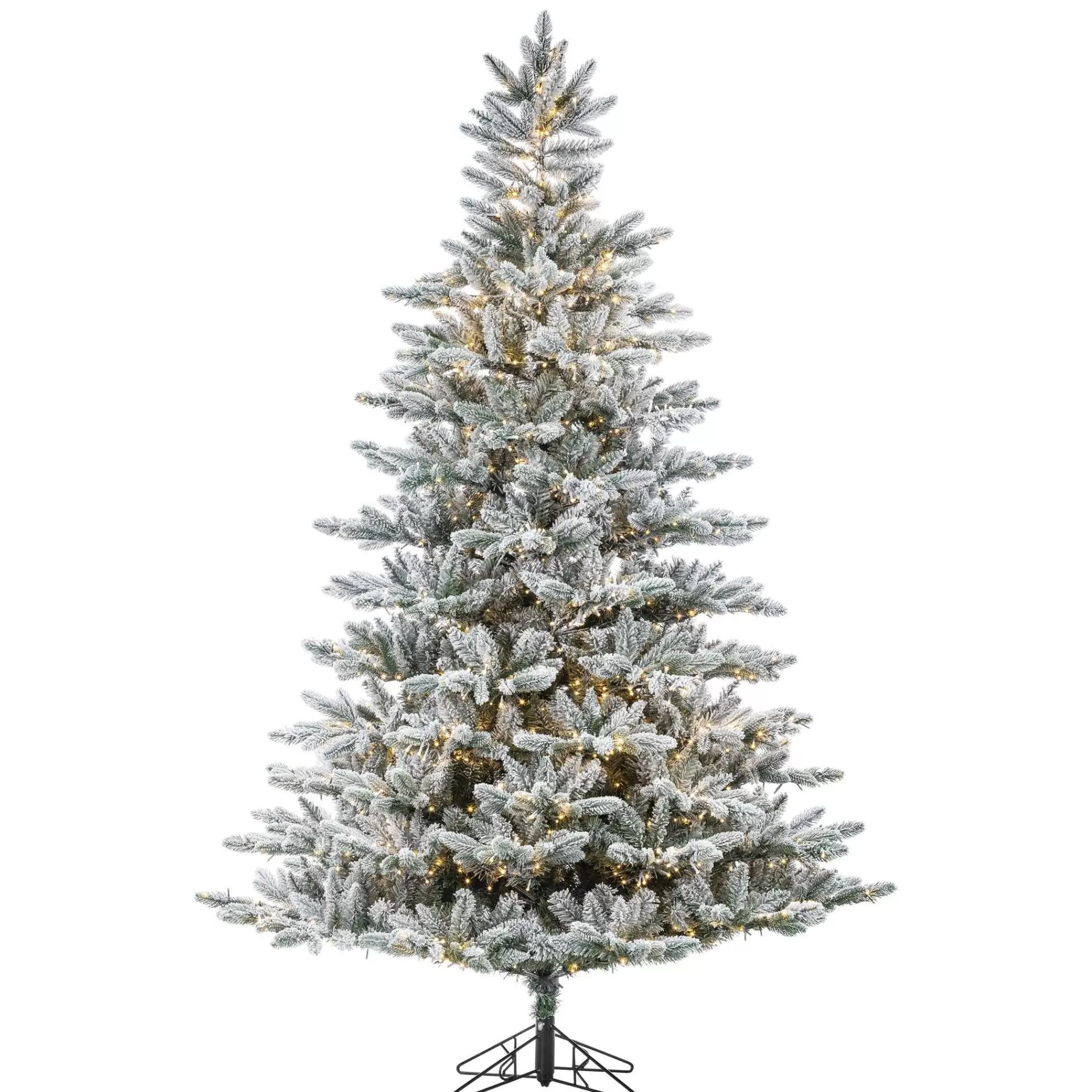 Gerson International 7.5Ft Pre-Lit Narrow Natural Cut Redwood Pine Christmas Tree With Warm White Micro Led Lights