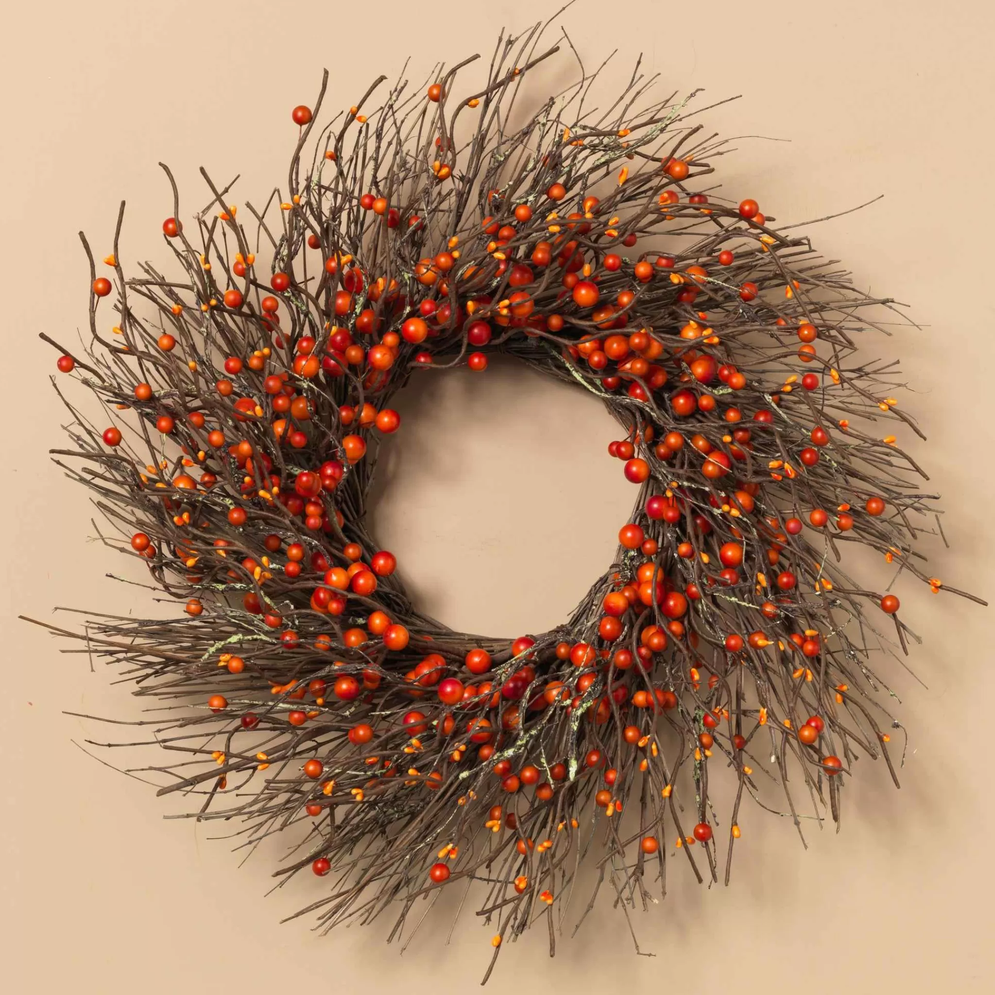 Gerson International Dried Twig And Fall Berries Wreath