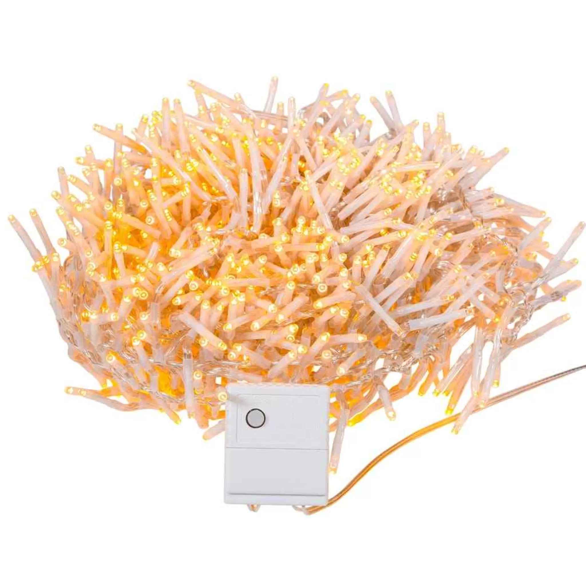 Kurt Adler 1000-Light 32.8-Foot Classic Warm White Led Cluster Garland