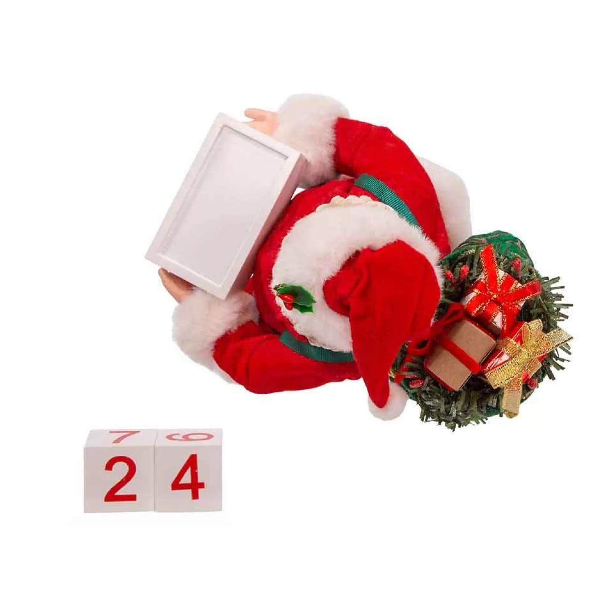 Kurt Adler 10.5-Inch Fabriche Countdown Santa