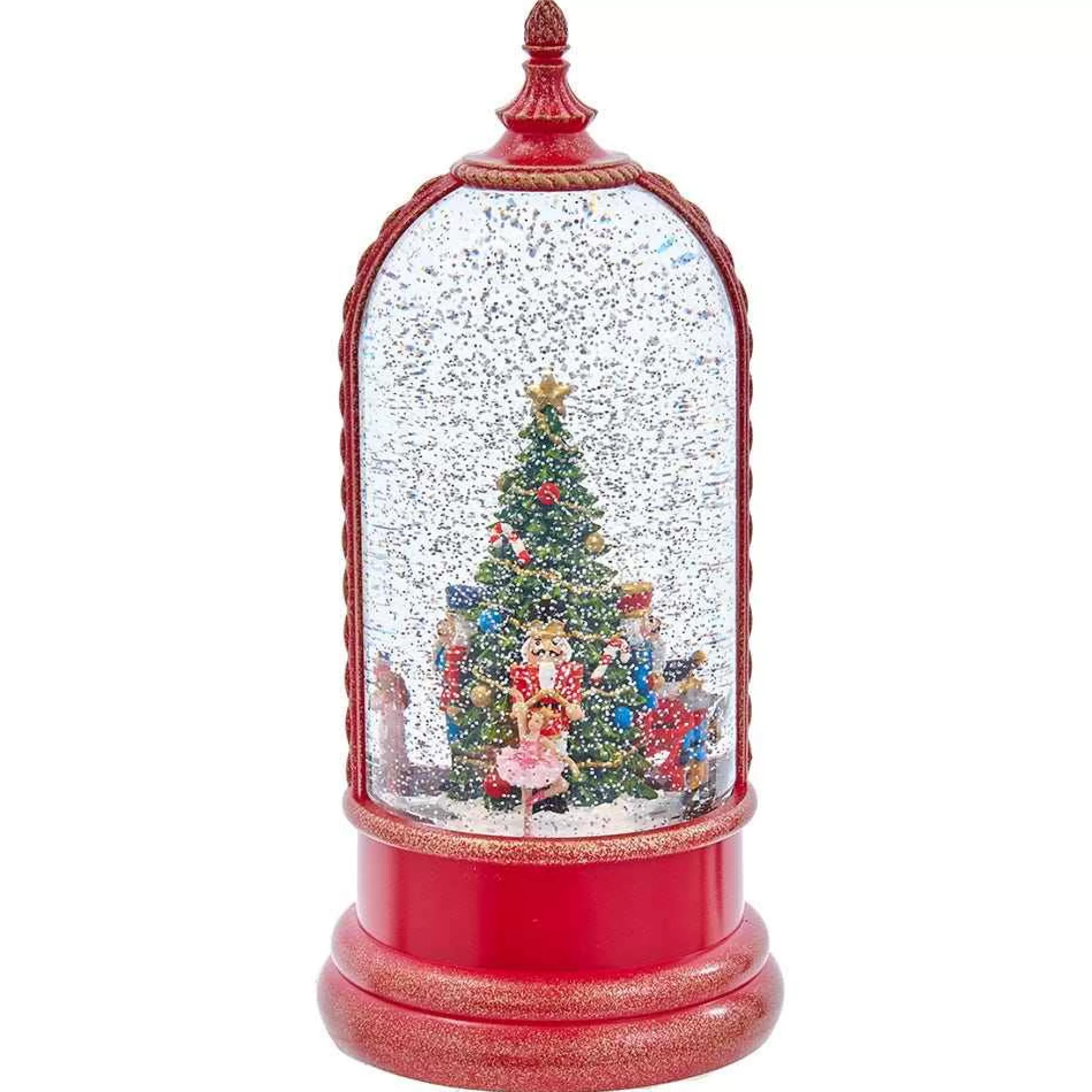 Kurt Adler 10.8-Inch Battery-Operated Usb Lighted Musical Nutcracker Water Lantern
