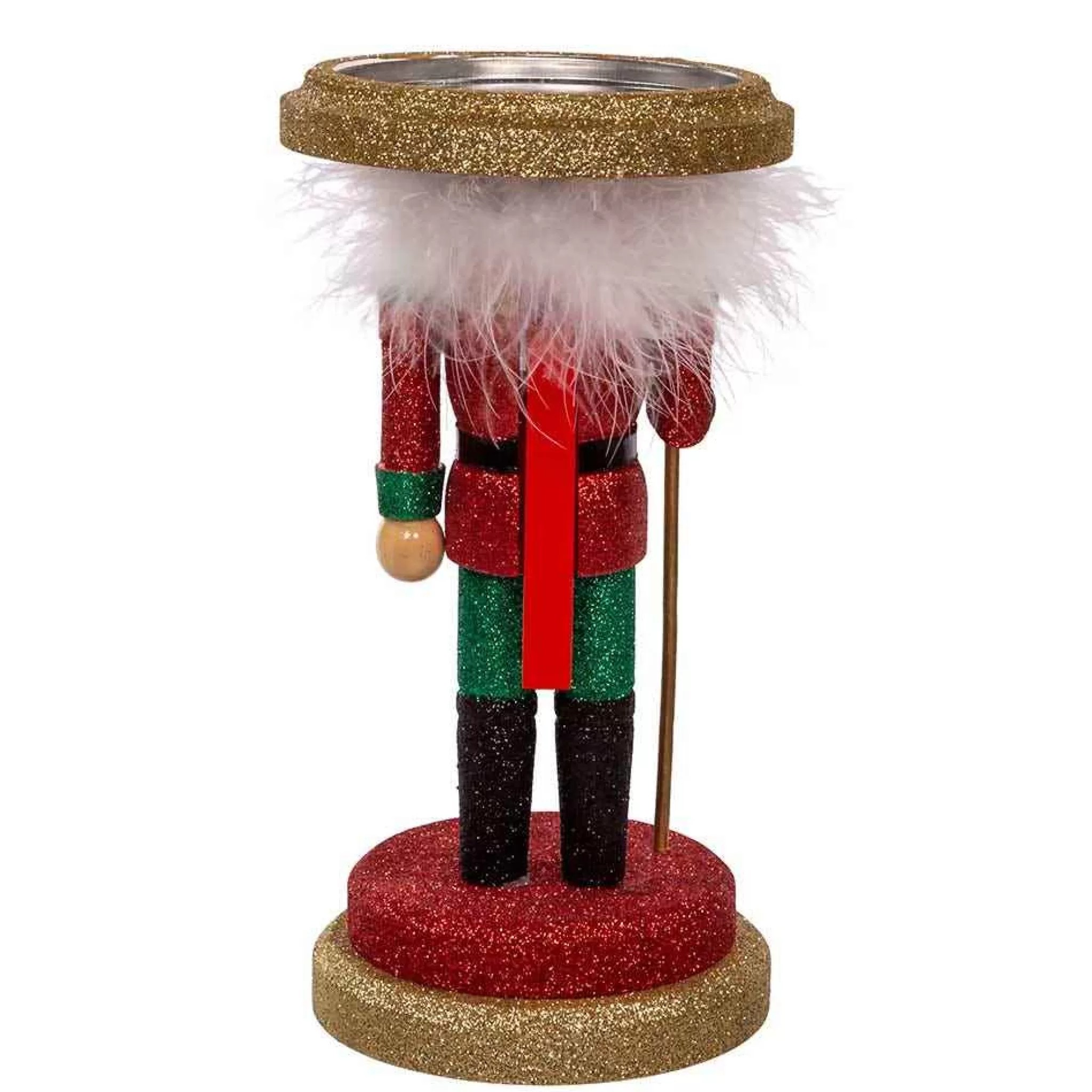Kurt Adler 10-Inch Hollywood Soldier Nutcracker Candleholder