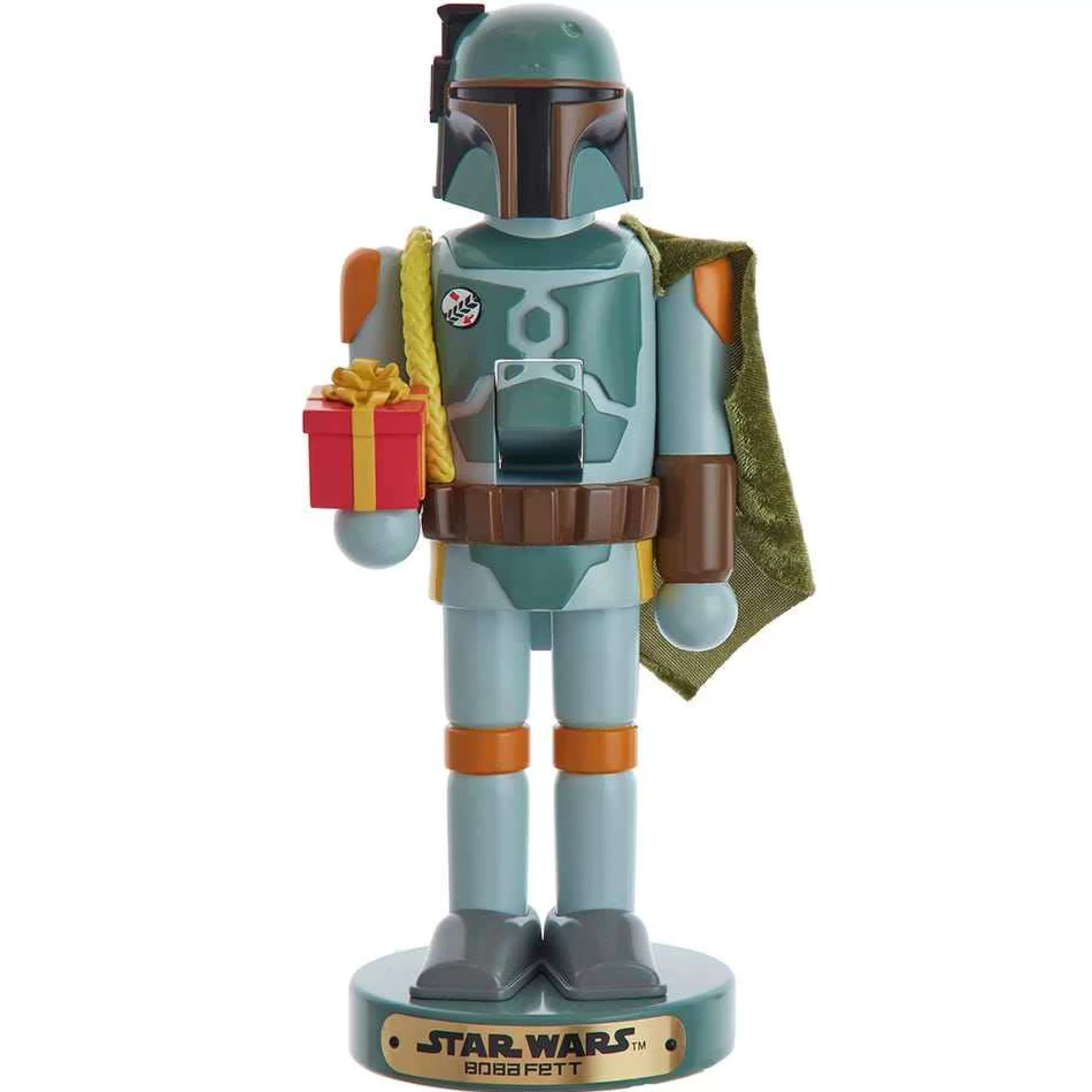 Kurt Adler 10-Inch Star Wars™ Boba Fett With Present Nutcracker