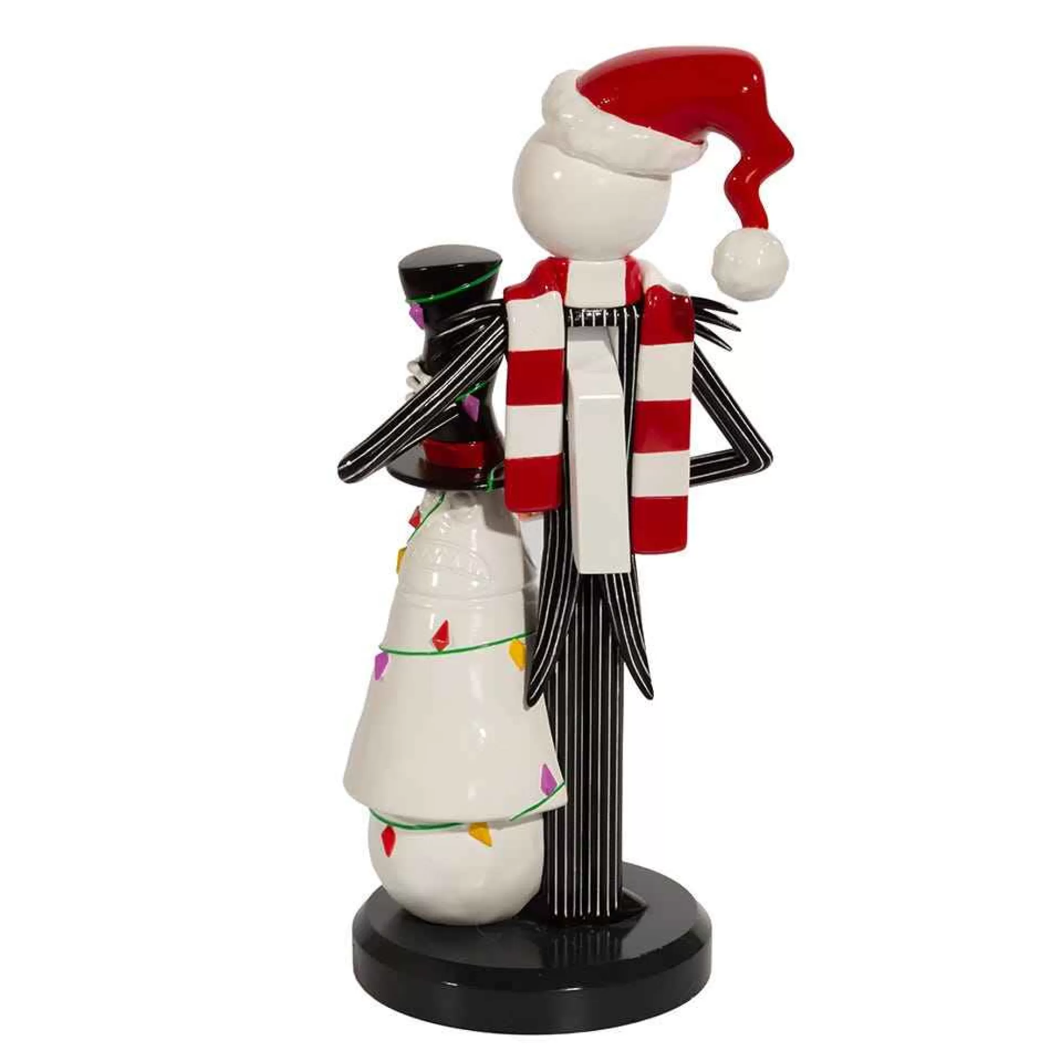 Kurt Adler 11-Inch Disney Nightmare Before Christmas Jack Skellington With Snowman Nutcracker