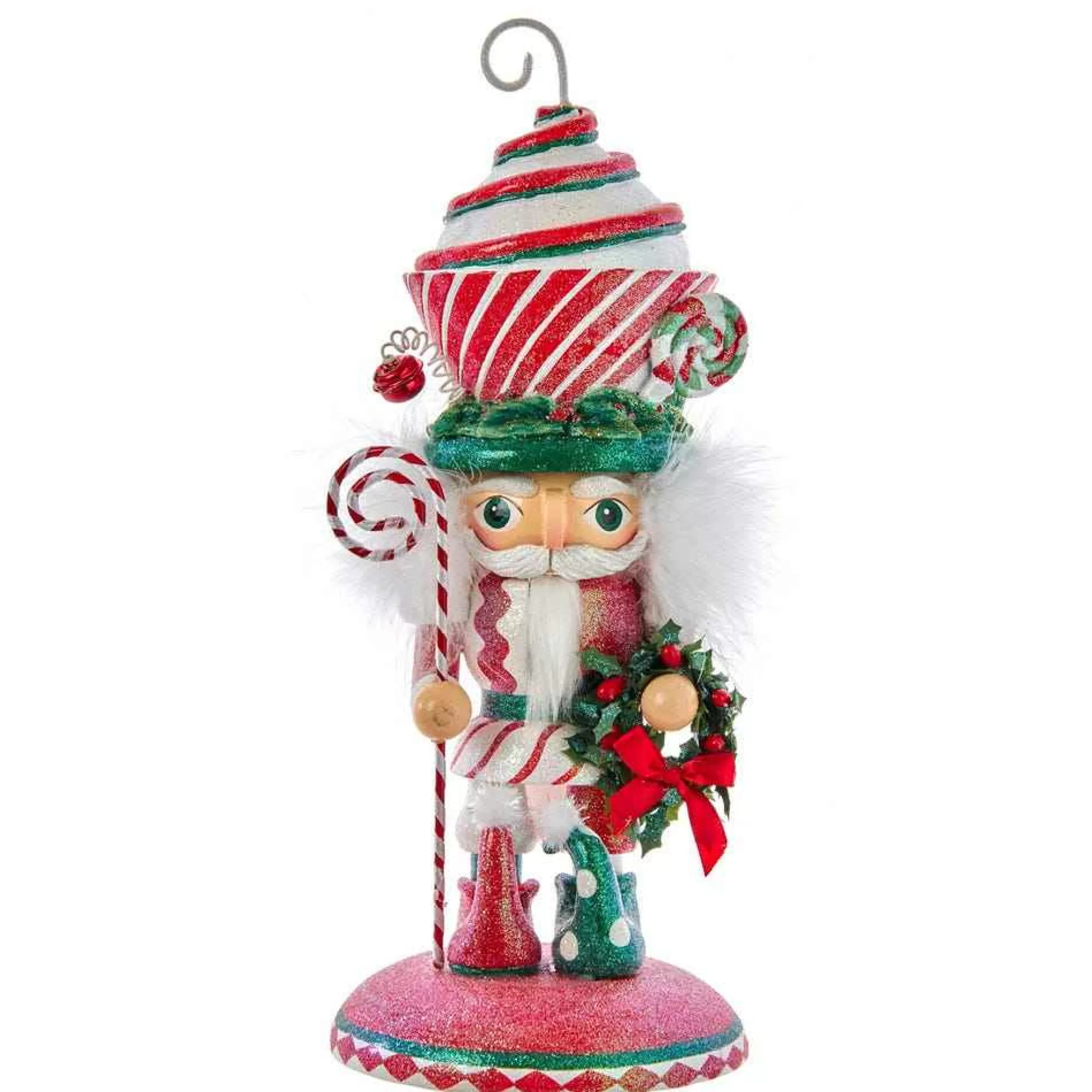 Kurt Adler 12-Inch Hollywood Cupcake Swirl Hat Nutcracker