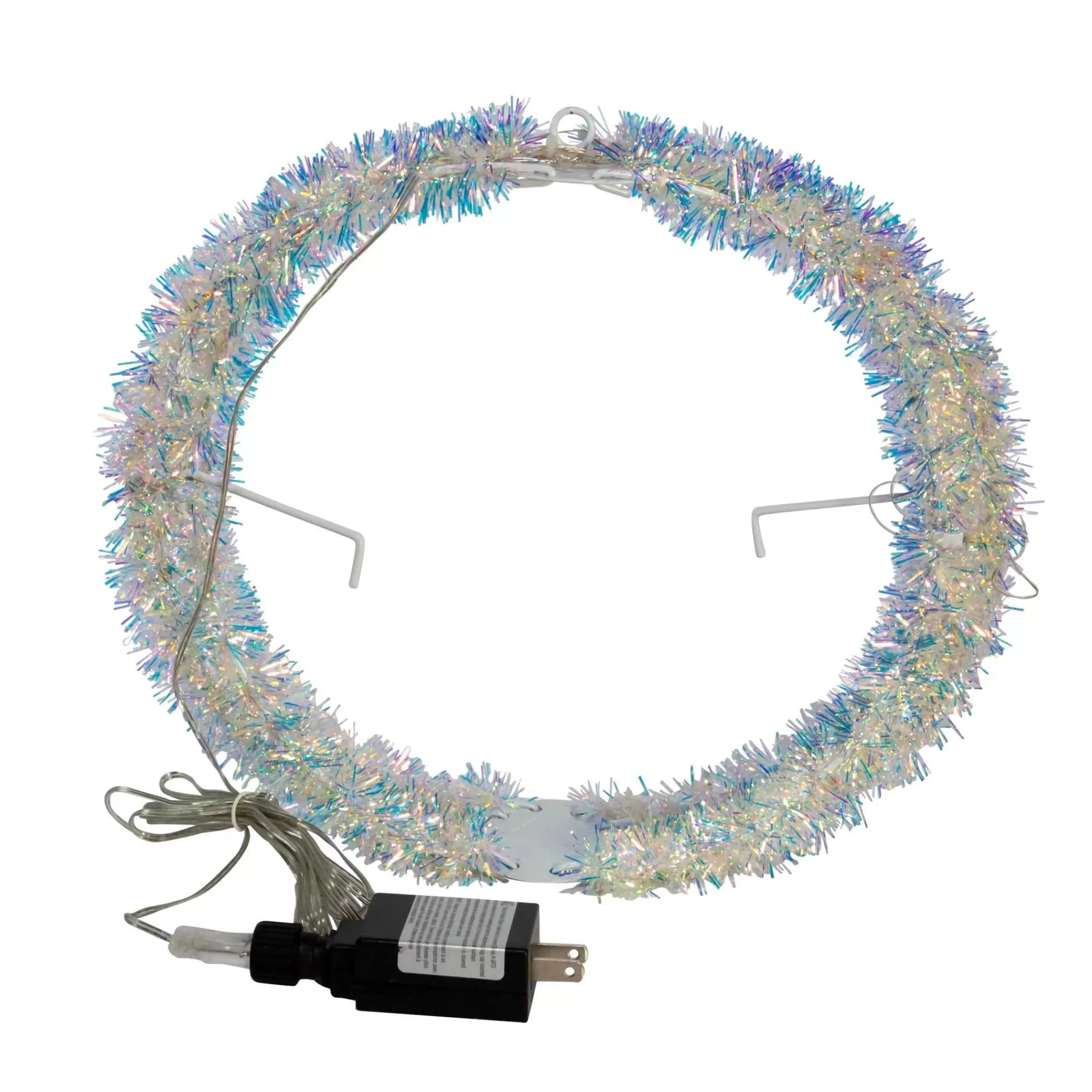 Kurt Adler 12-Inch Multi-Color Led Tinsel Foldable Sphere