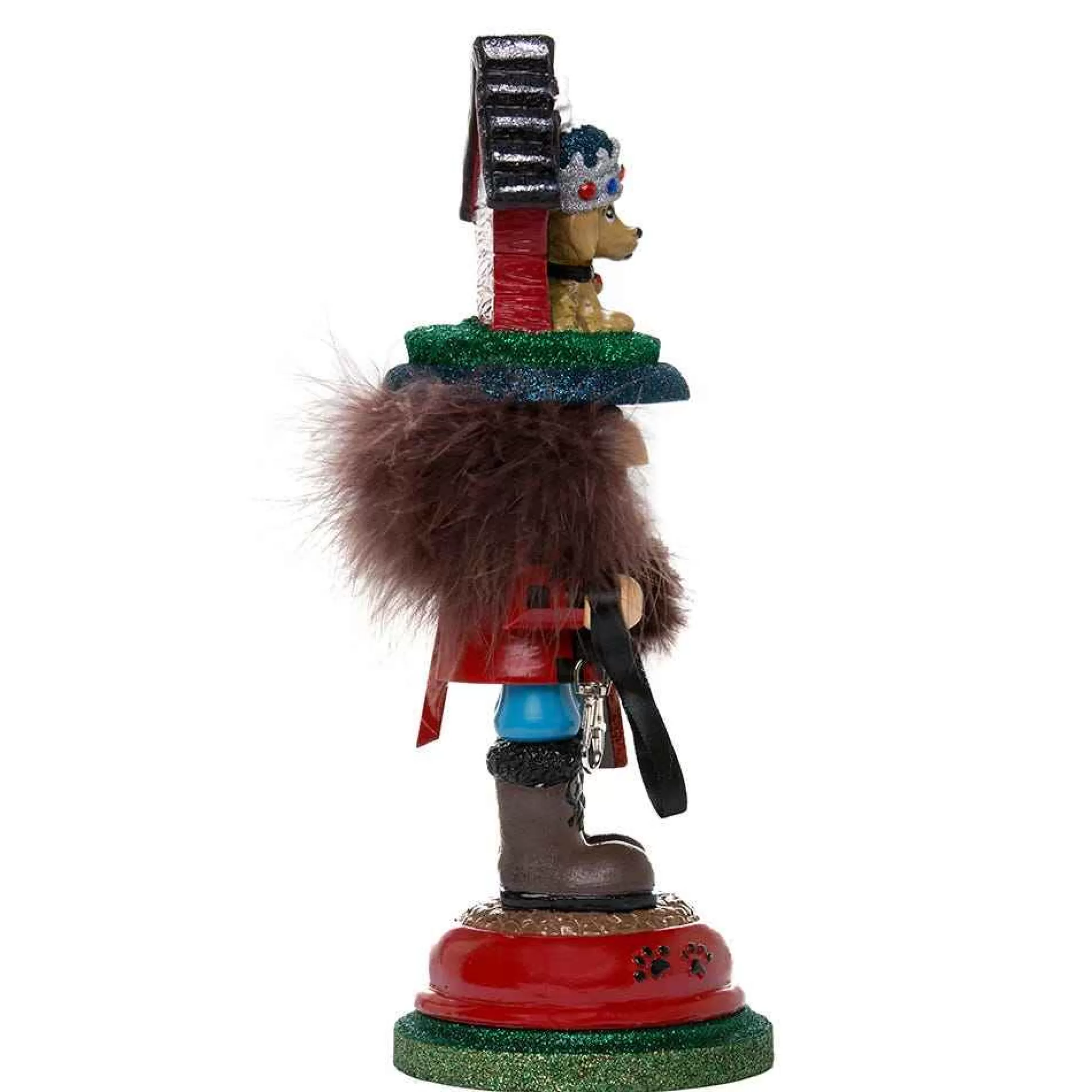 Kurt Adler 13-Inch Hollywood Doghouse Hat Nutcracker