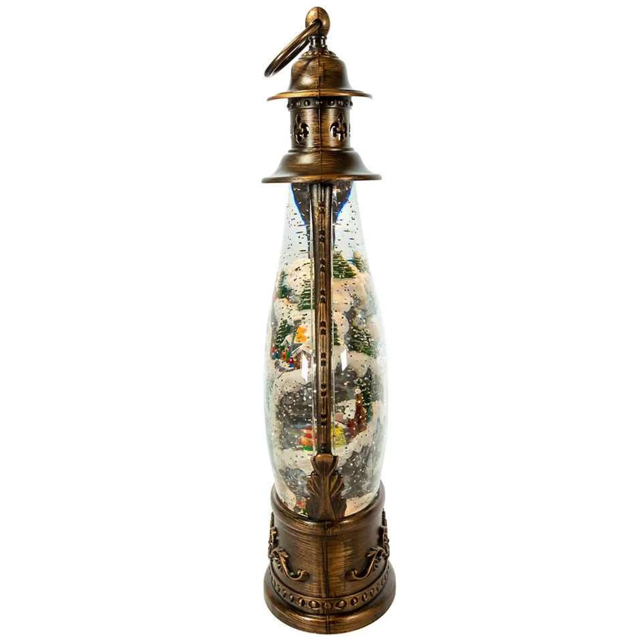 Kurt Adler 15-Inch Battery-Operated Lit Christmas Village Water Lantern