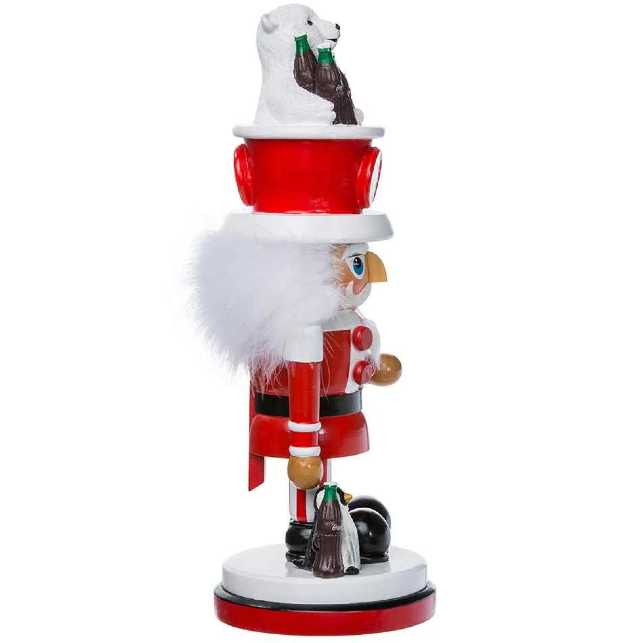 Kurt Adler 15-Inch Coca-Cola Hollywood Nutcracker With Polar Bear Hat