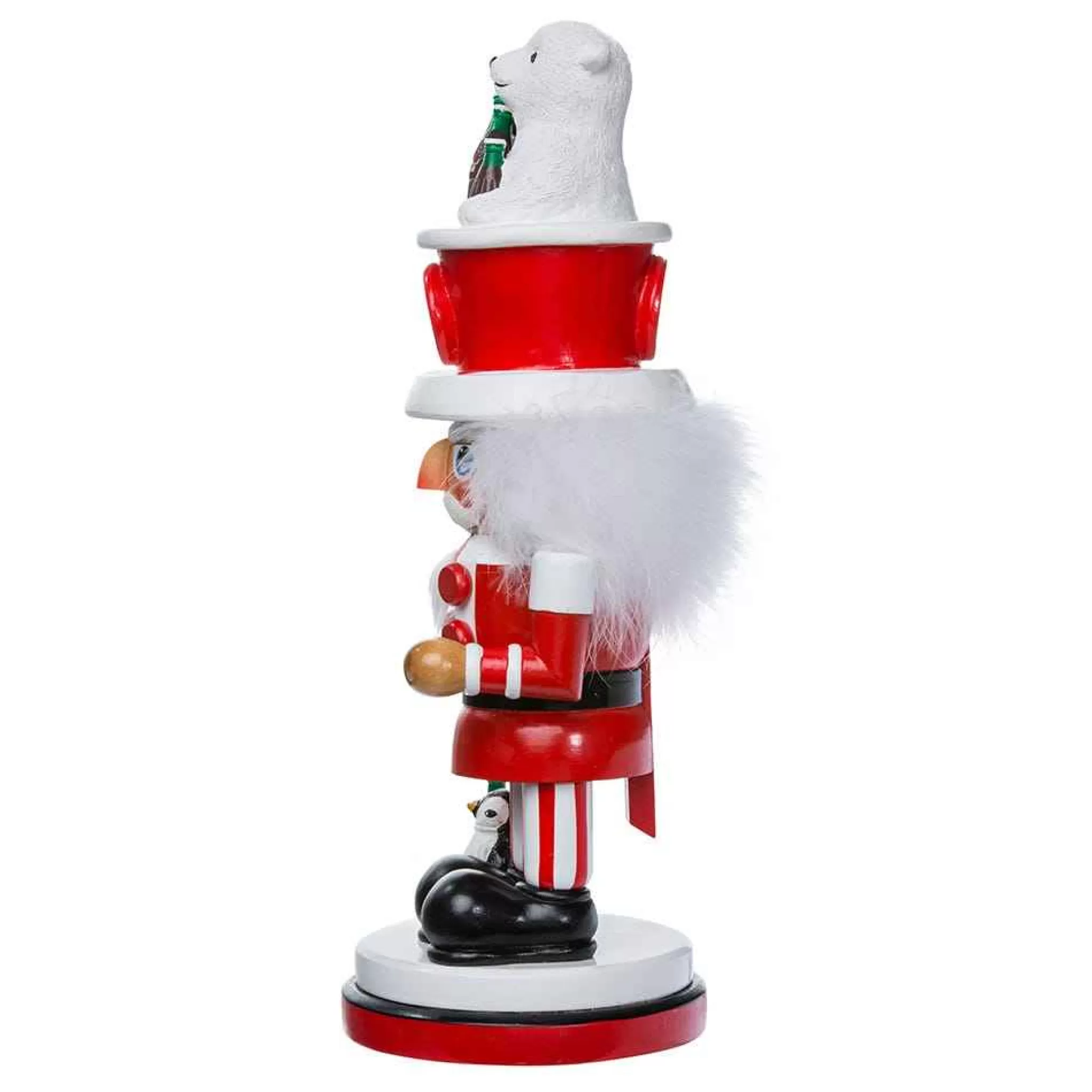 Kurt Adler 15-Inch Coca-Cola Hollywood Nutcracker With Polar Bear Hat