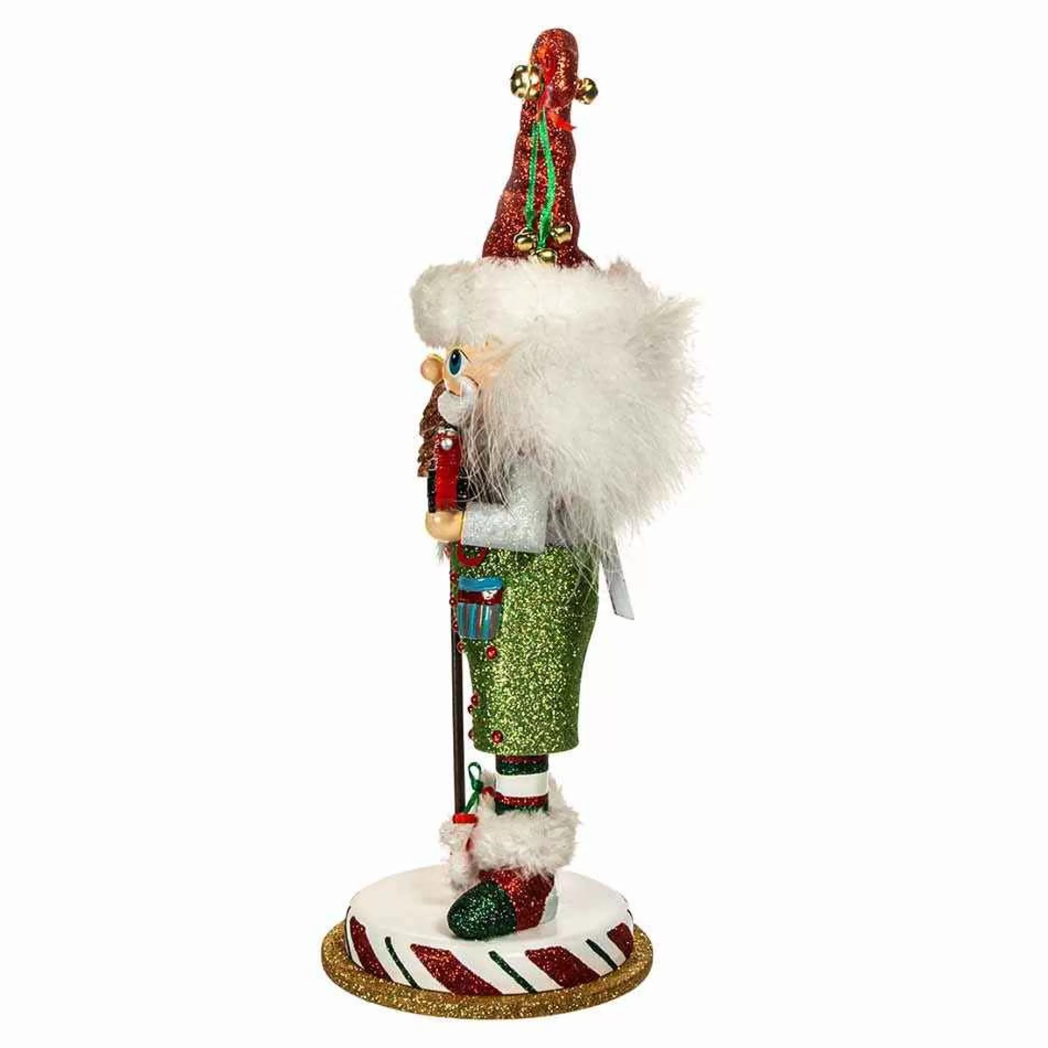 Kurt Adler 15-Inch Hollywood Elf With Hobby Horse Nutcracker