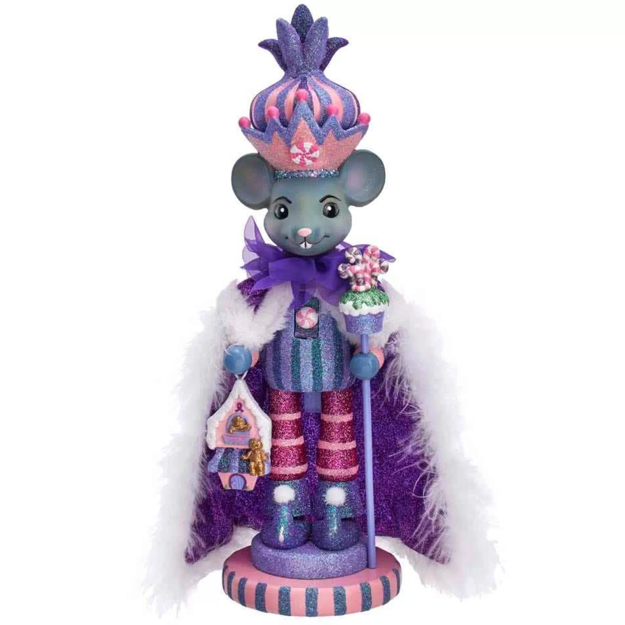 Kurt Adler 15-Inch Hollywood Sugar Plum Mouse King Nutcracker