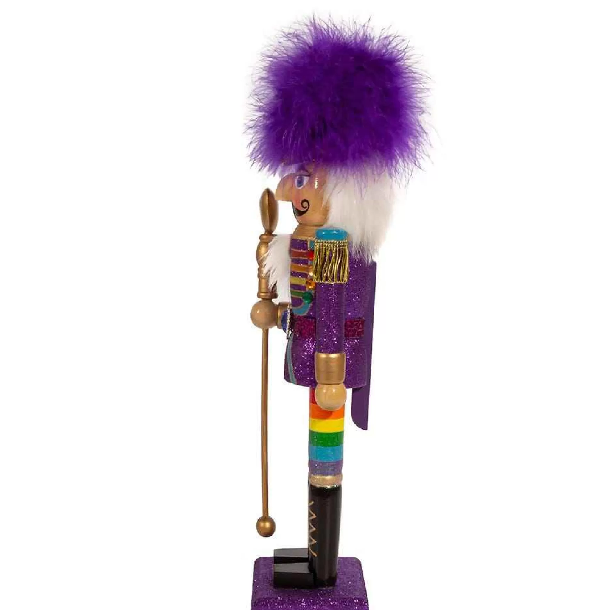 Kurt Adler 15-Inch Wooden Gay Pride Nutcracker
