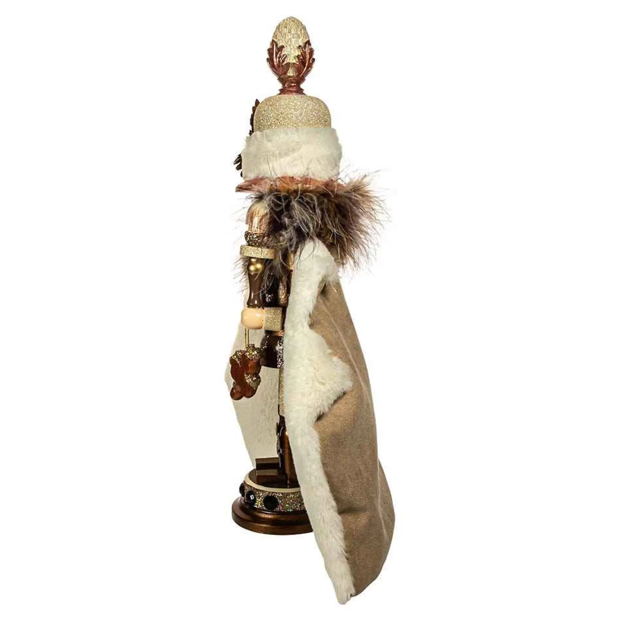 Kurt Adler 16-Inch Hollywood Ivory And Acorn Nutcracker