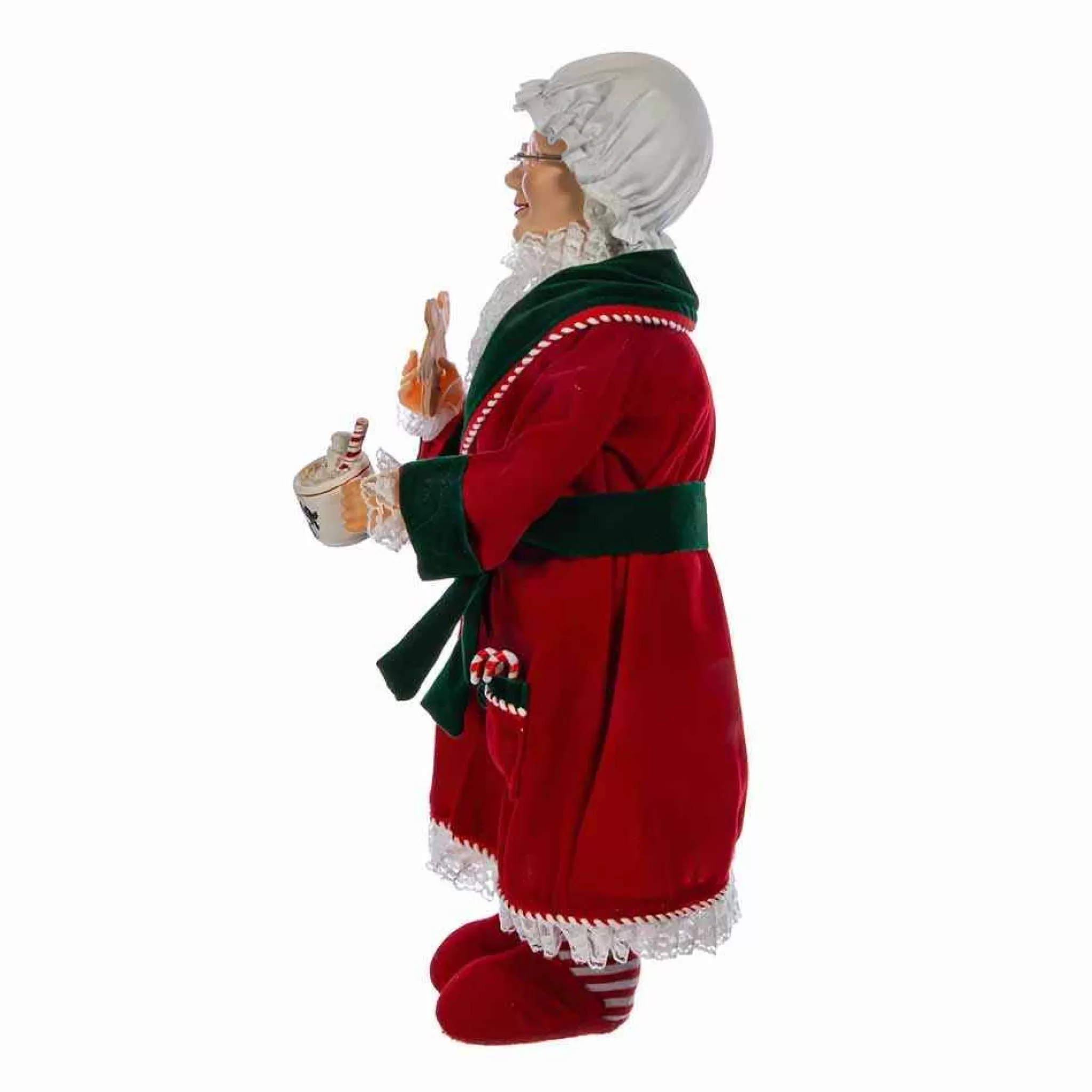 Kurt Adler 17.25-Inch Mrs. Claus With Cookies And Cocoa