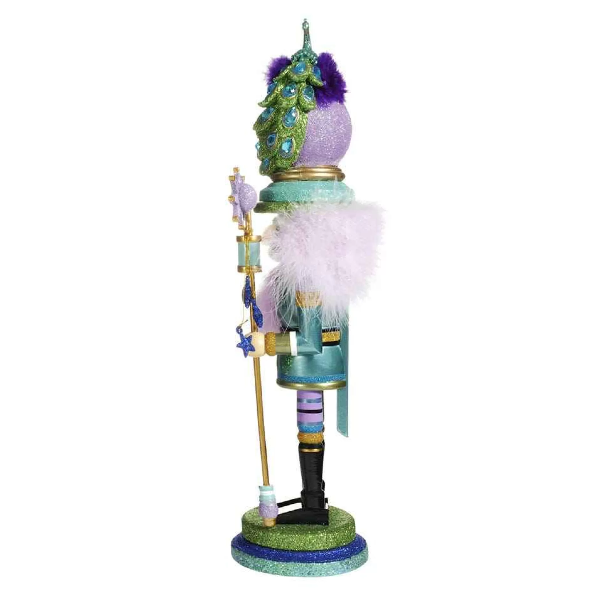 Kurt Adler 17.5-Inch Hollywood™ Peacock Hat Nutcracker
