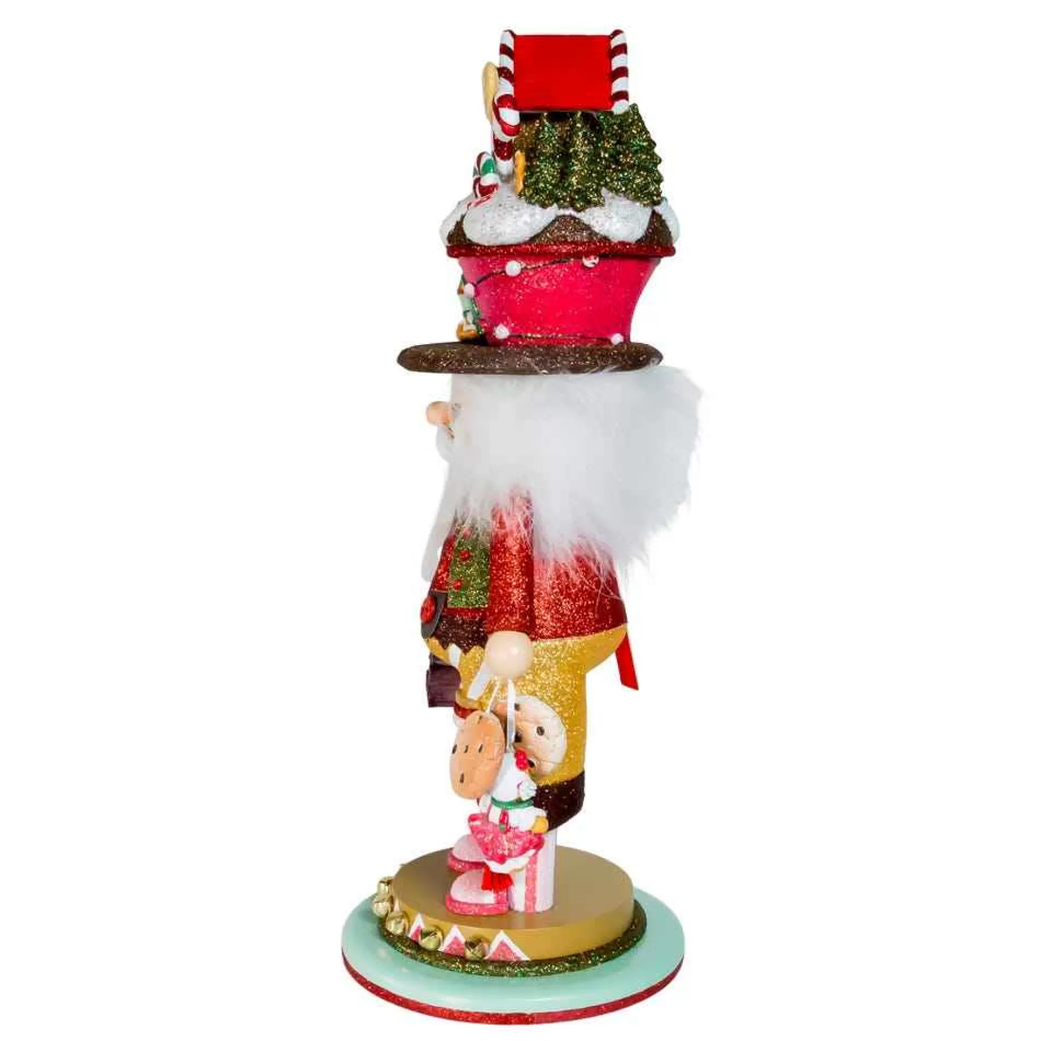 Kurt Adler 18" Hollywood Nutcrackers™ Battery Operated Led Gingerbread House Hat Nutcracker
