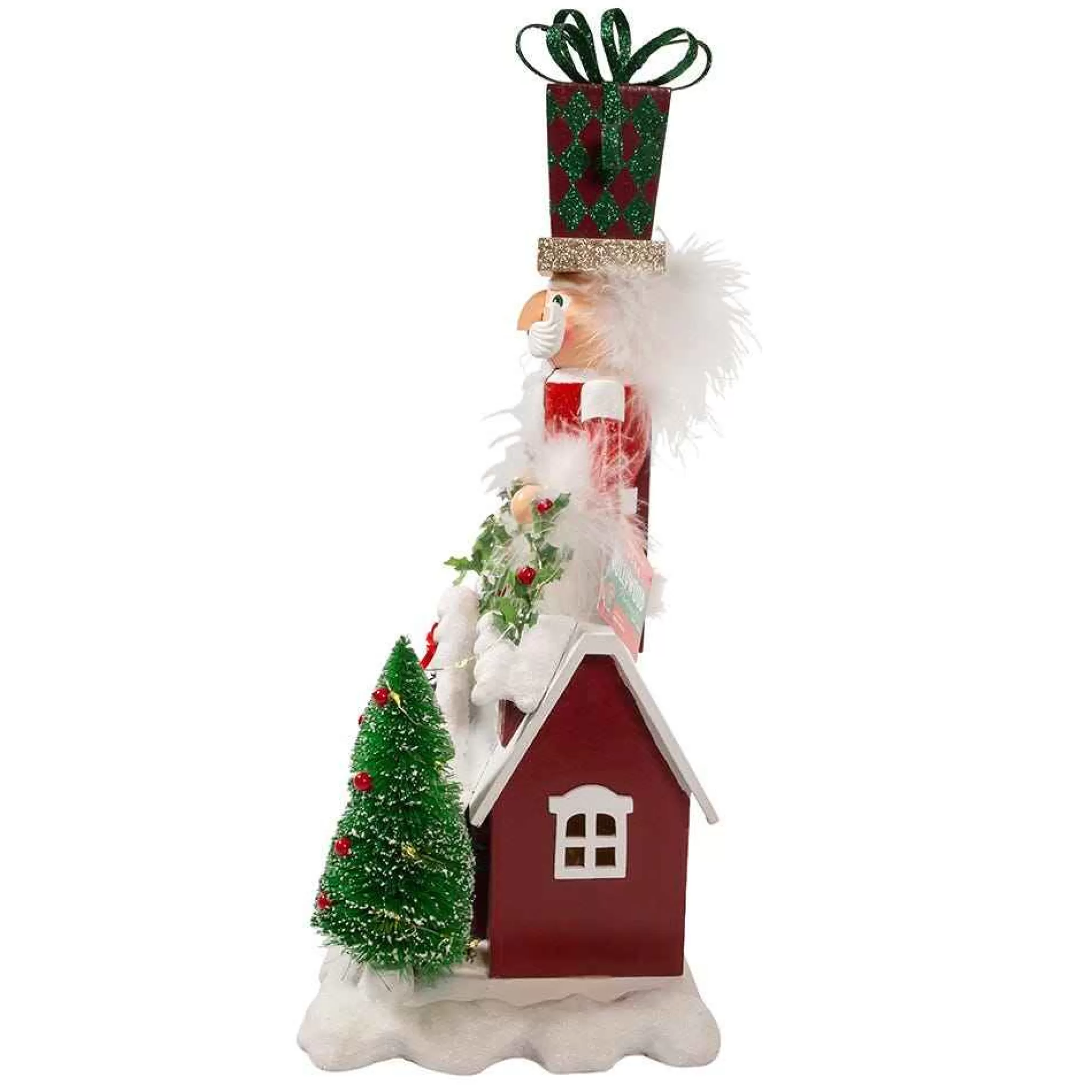 Kurt Adler 18-Inch Battery Operated Deck The Halls Musical Led Nutcracker