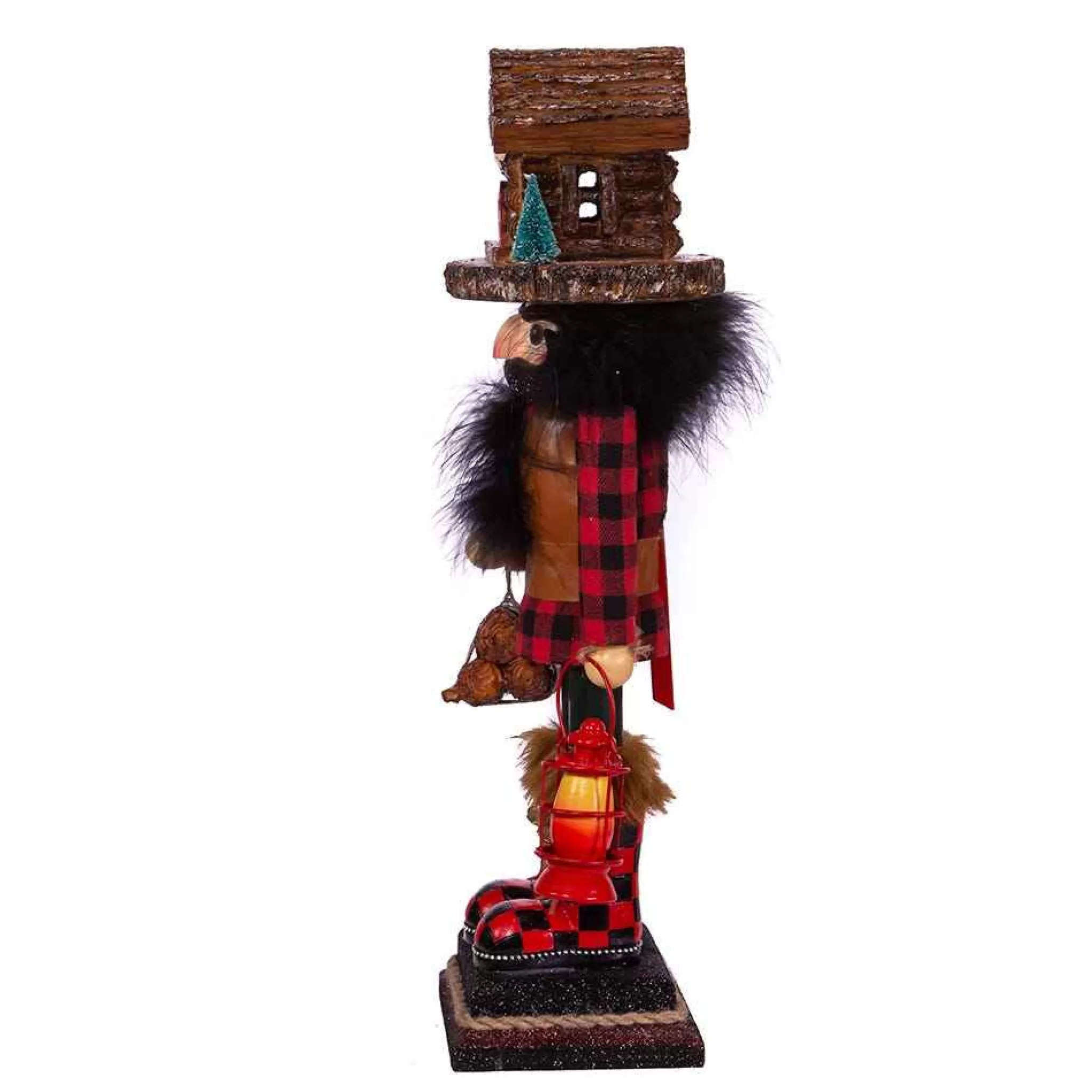 Kurt Adler 18-Inch Hollywood Lodge Nutcracker With Cabin Hat