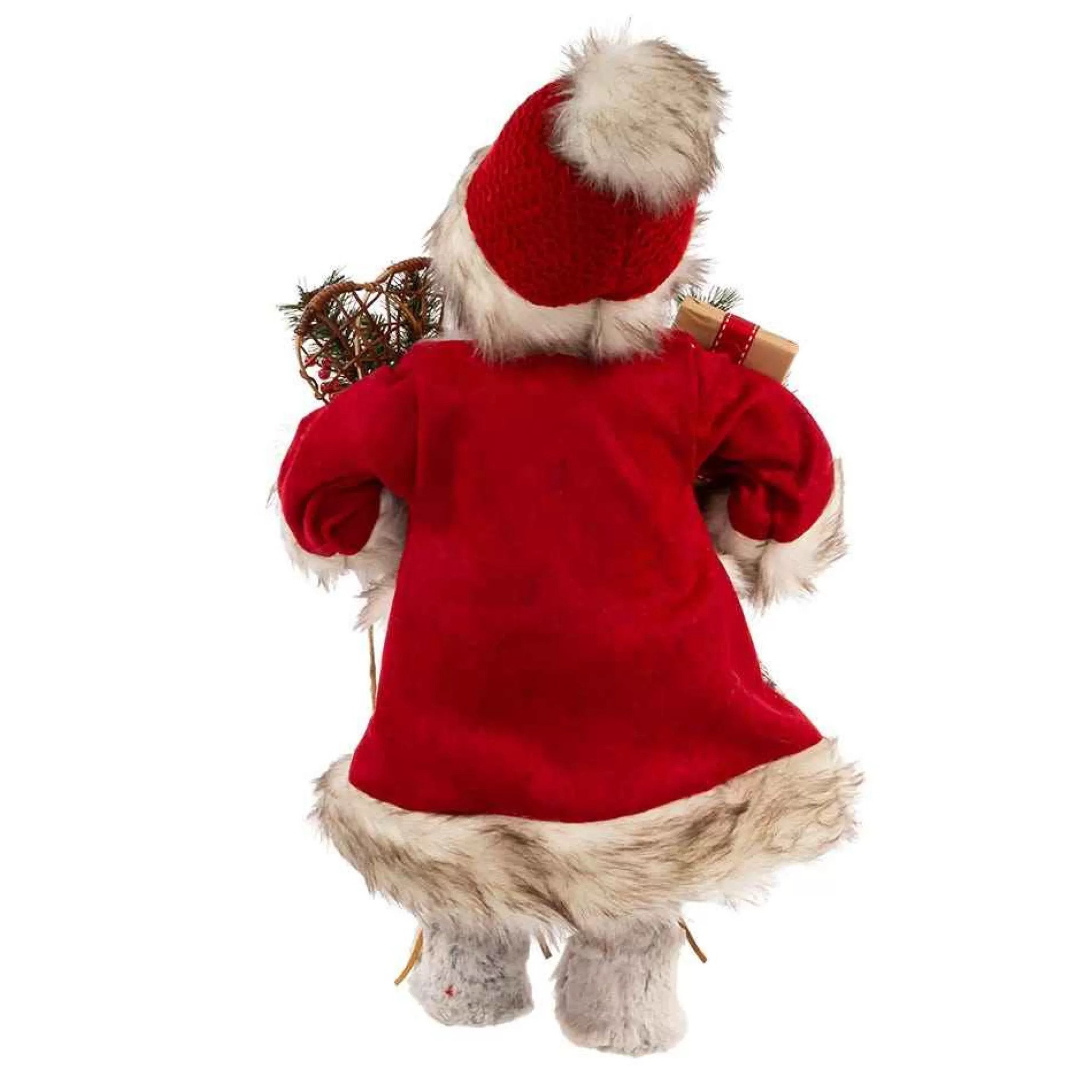 Kurt Adler 18-Inch Red And White Santa With Gift Box And Bells