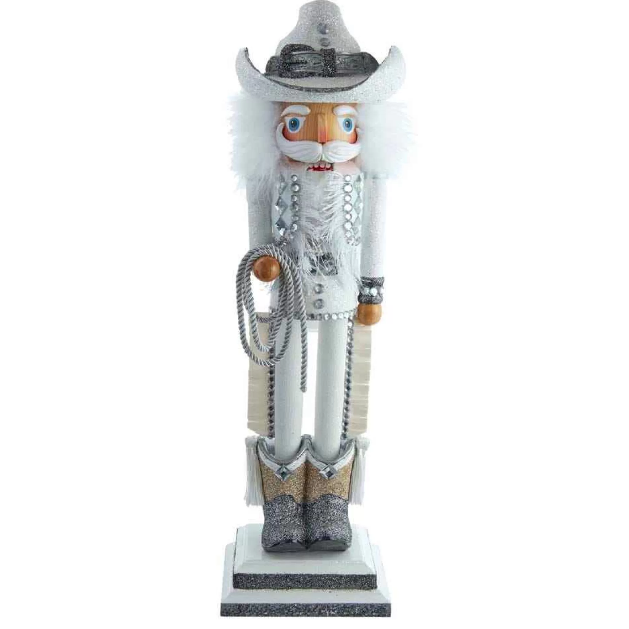 Kurt Adler 19-Inch Hollywood Rhinestone Cowboy Nutcracker