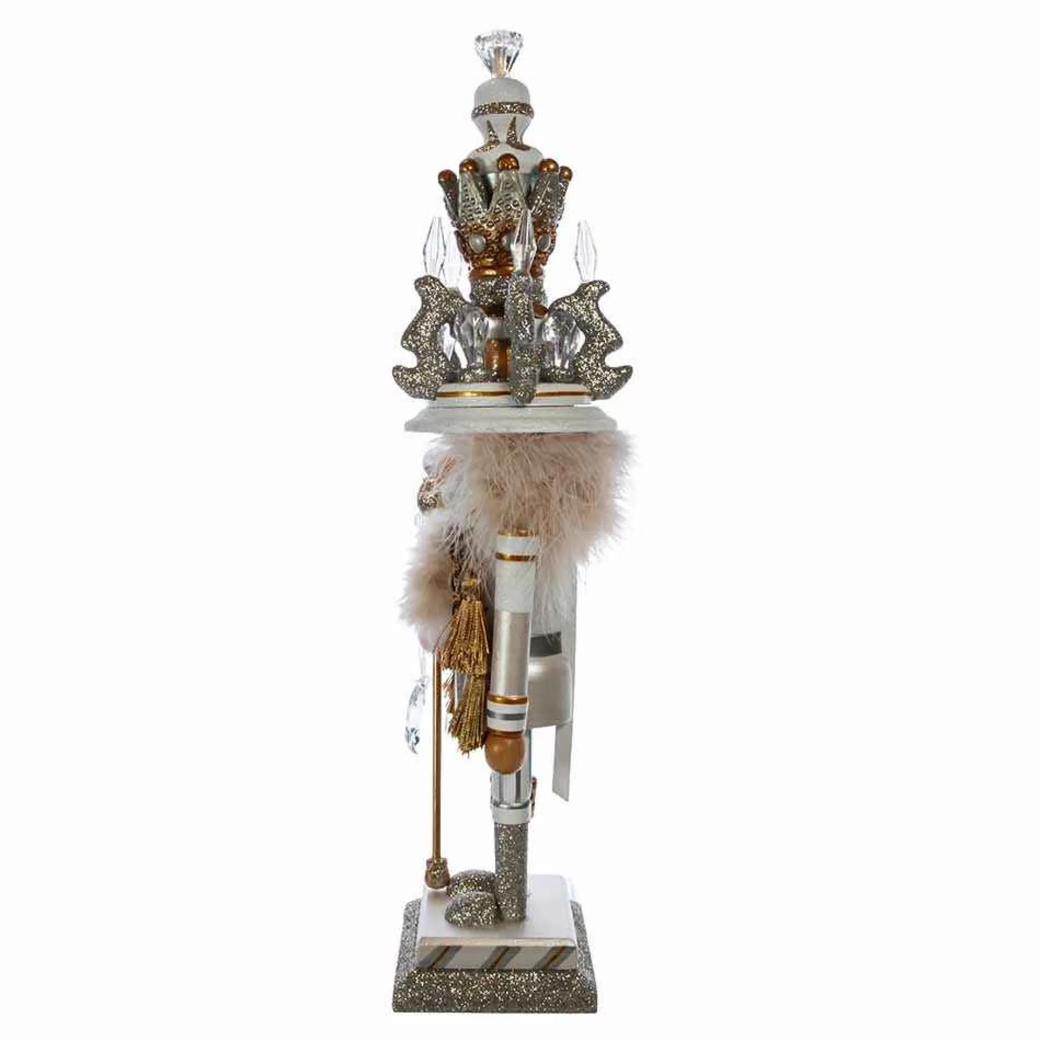 Kurt Adler 19-Inch Hollywood White And Gold King Nutcracker