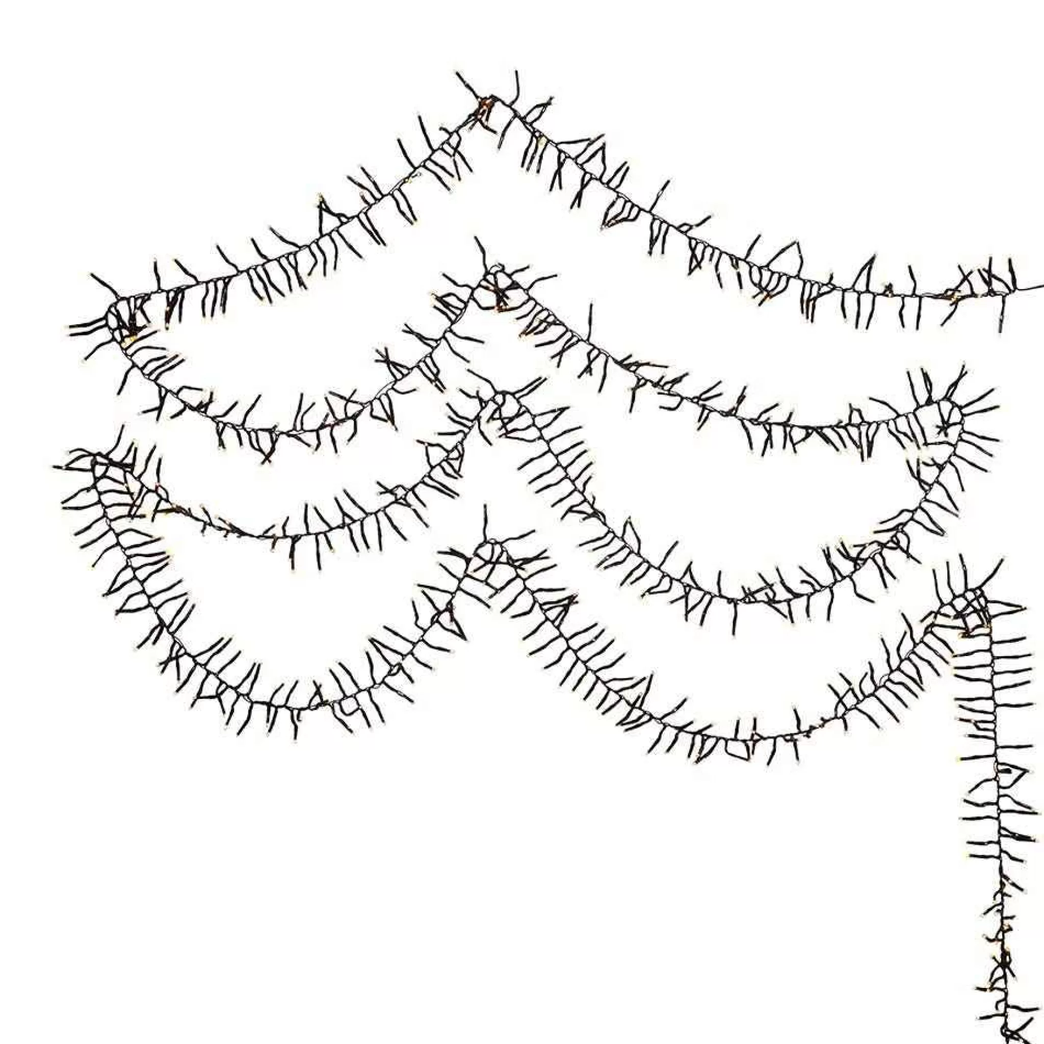 Kurt Adler 2000-Light 65-Foot Cluster Garland With Classic White Led Lights