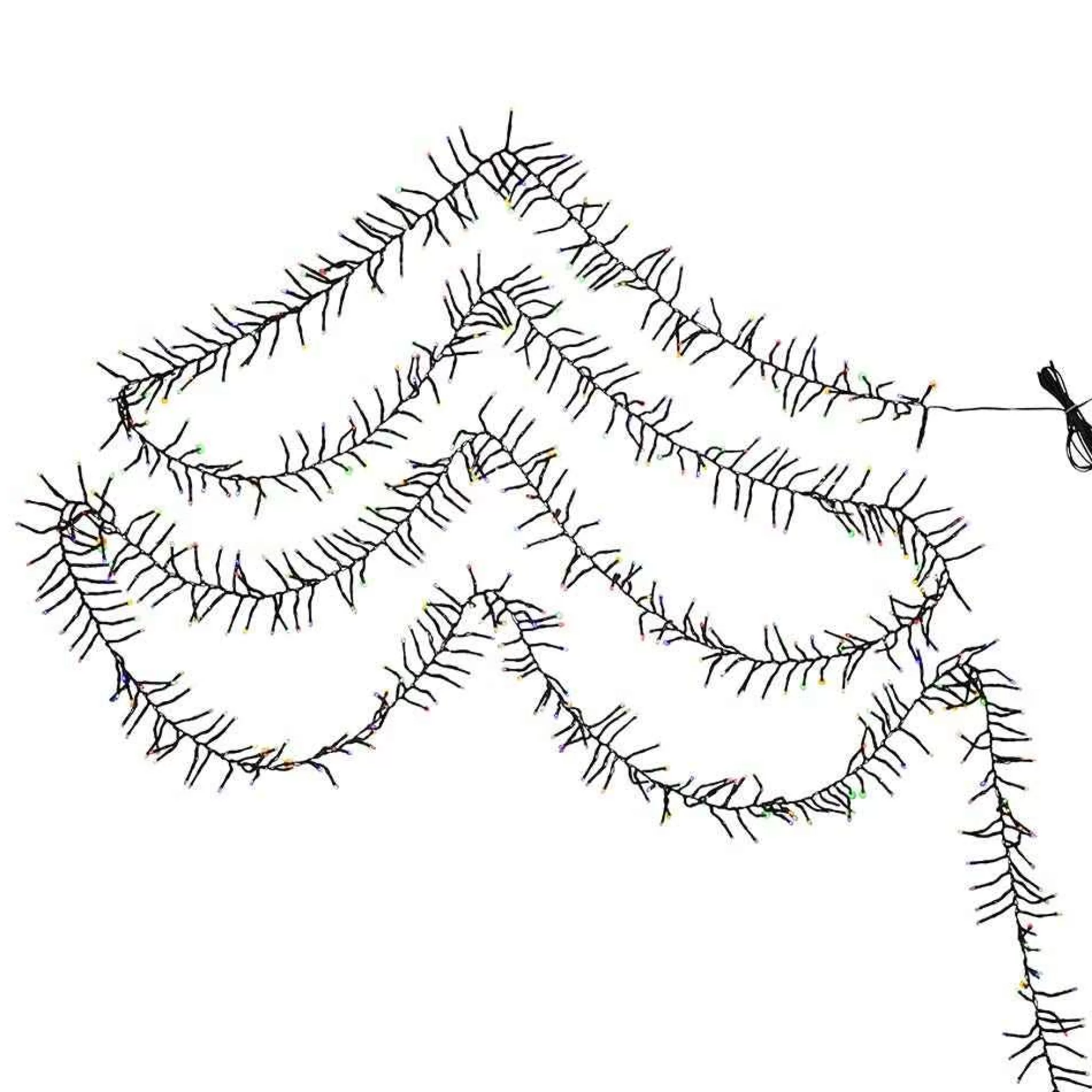 Kurt Adler 2000-Light 65-Foot Cluster Garland With Multi-Color Led Lights