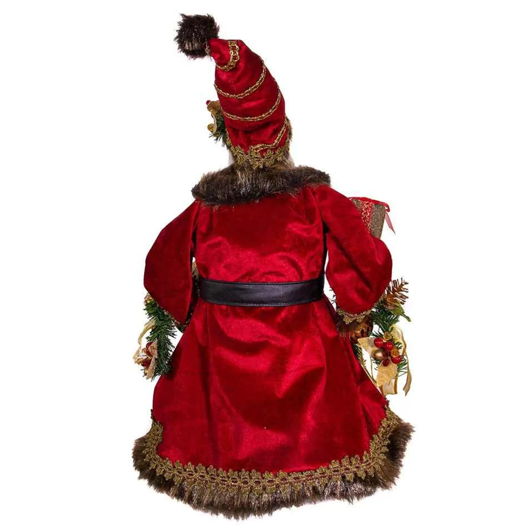 Kurt Adler 23-Inch Fabric Decorated Santa Tablepiece