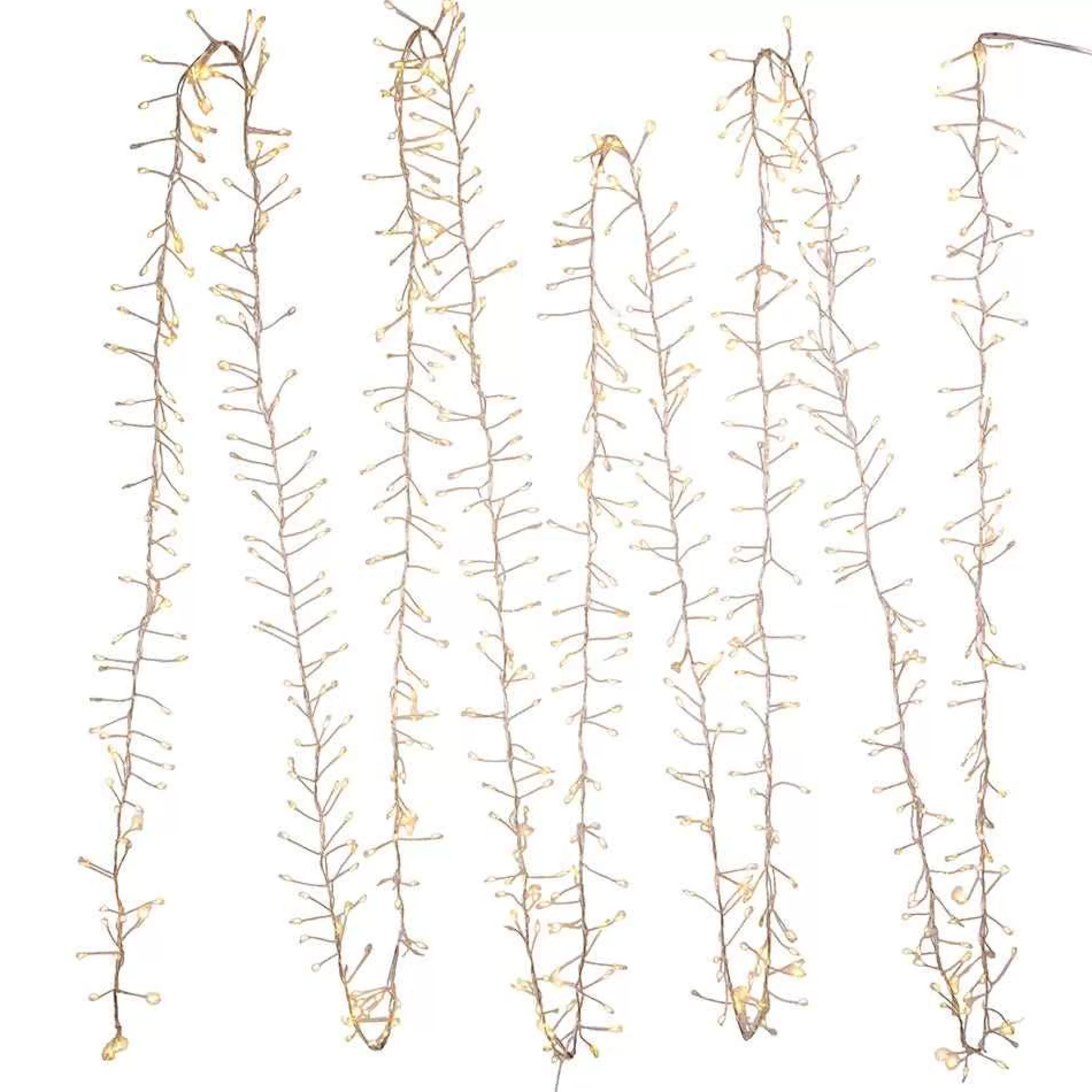Kurt Adler 24-Foot 720-Light Warm White Twinkle Led Fairy Cluster Garland