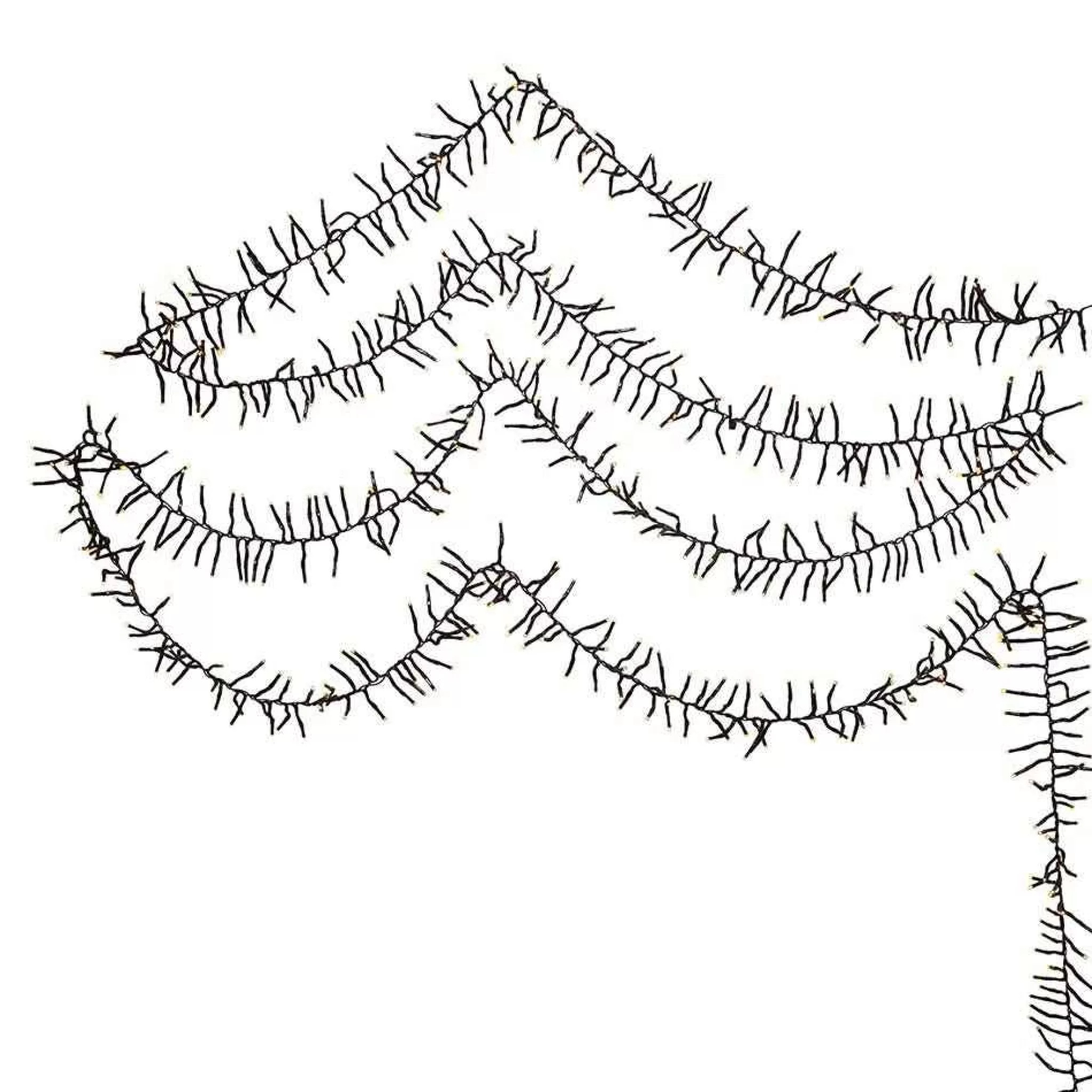 Kurt Adler 3000-Light 98-Foot Cluster Garland With Warm White Led Lights