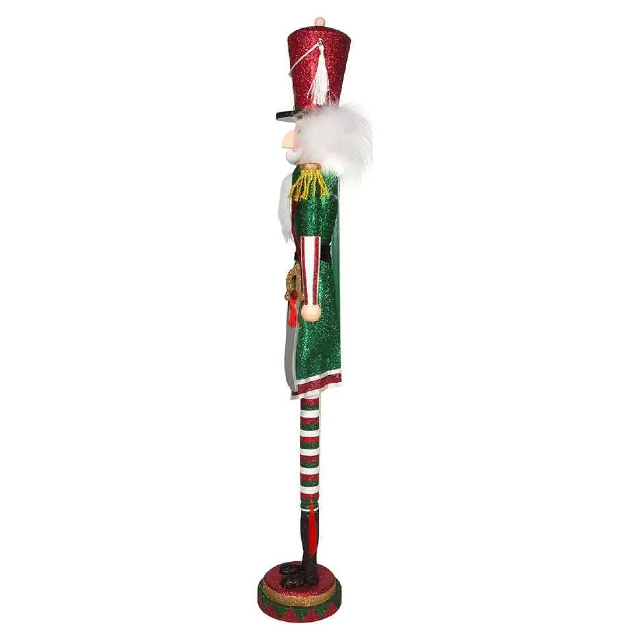 Kurt Adler 36-Inch Hollywood Red, White And Green Soldier Nutcracker