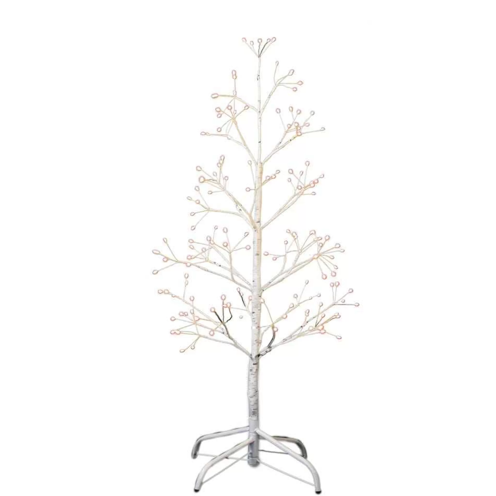Kurt Adler 3-Foot White Birch Tree With Warm White Led 8 Function Lights