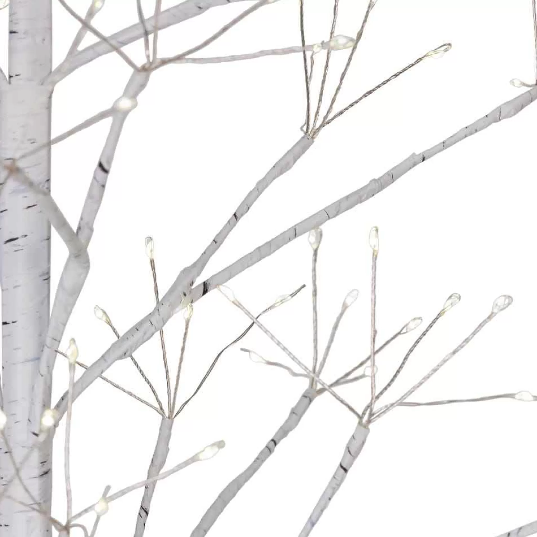 Kurt Adler 3-Foot White Birch Tree With Warm White Led 8 Function Lights