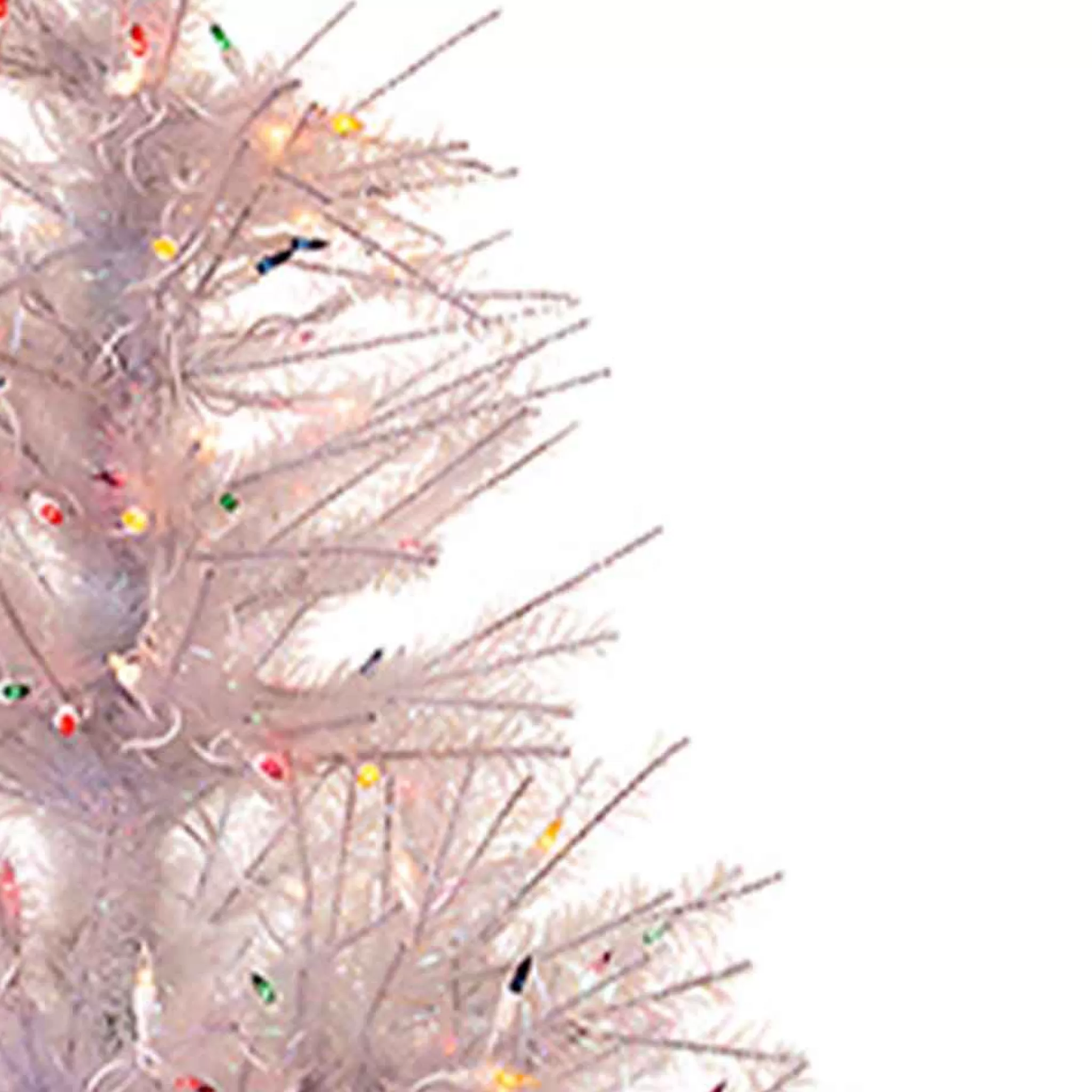 Kurt Adler 4.5-Foot Pre-Lit Glisten Pine Tree And Multi-Color Lights