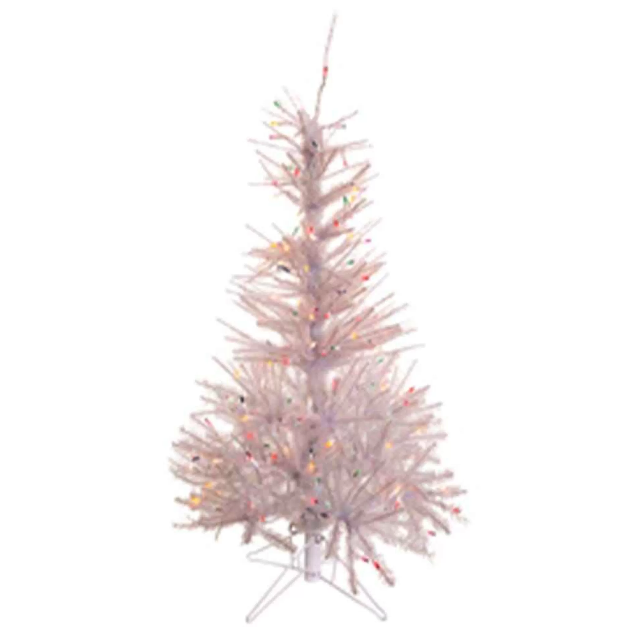 Kurt Adler 4.5-Foot Pre-Lit Glisten Pine Tree And Multi-Color Lights