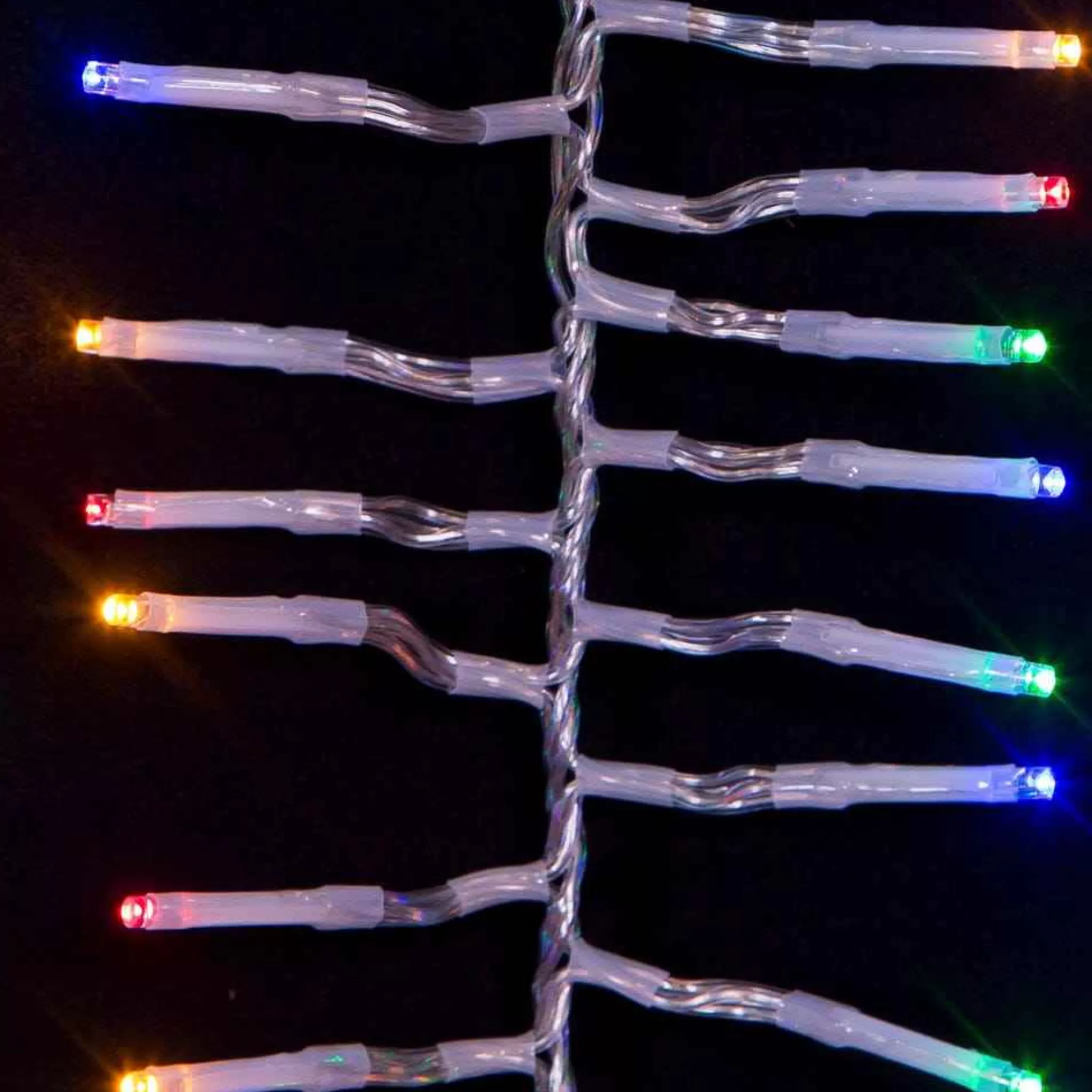 Kurt Adler 480-Light 15.7-Foot Multicolored Led Connectable Cluster Garland
