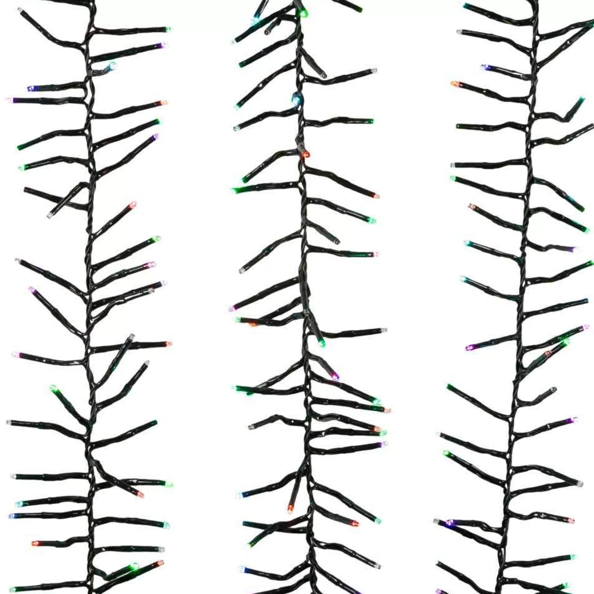 Kurt Adler 480-Light 15.7-Foot Rgb Twinkle Led Connectable Cluster Garland