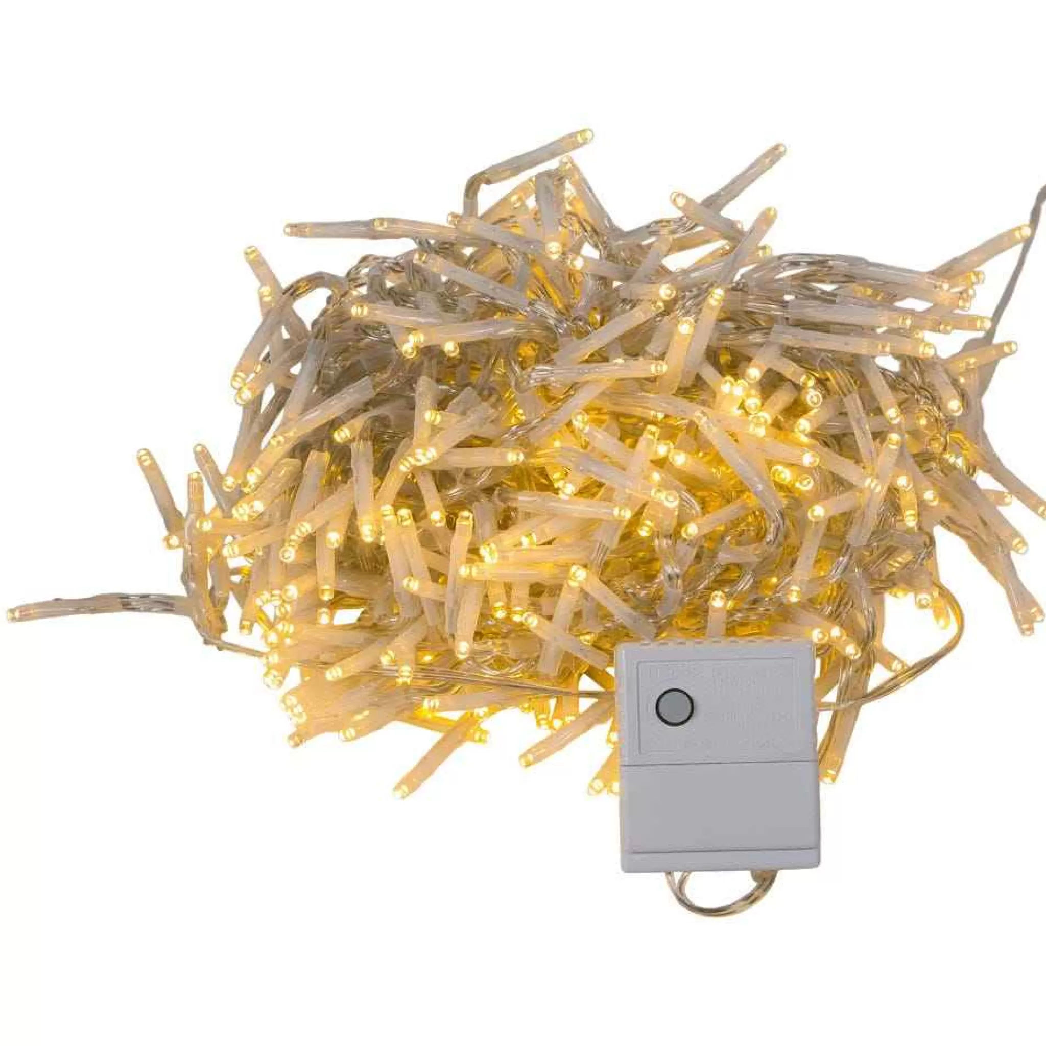 Kurt Adler 480-Light 15.7-Foot Warm White Led Connectable Cluster Garland