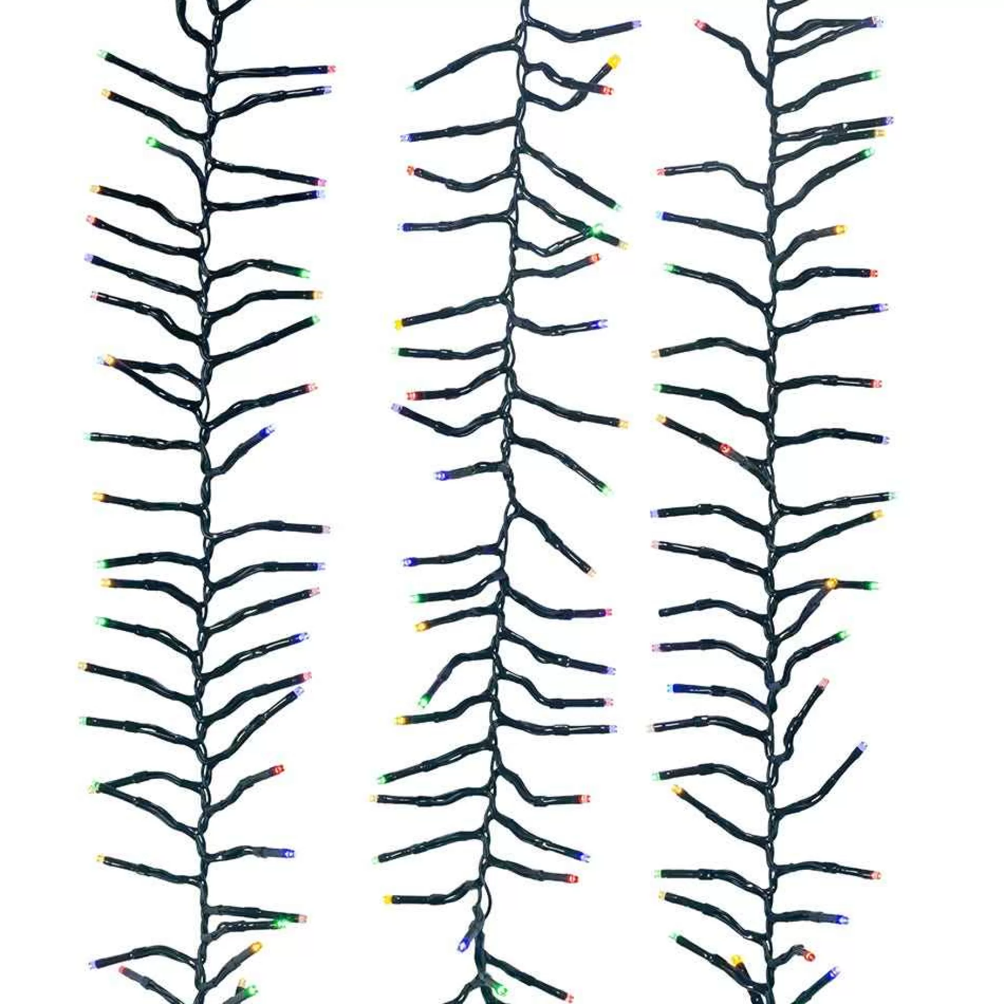 Kurt Adler 480-Light 16-Foot Connectable Multi-Colored Led Cluster Garland