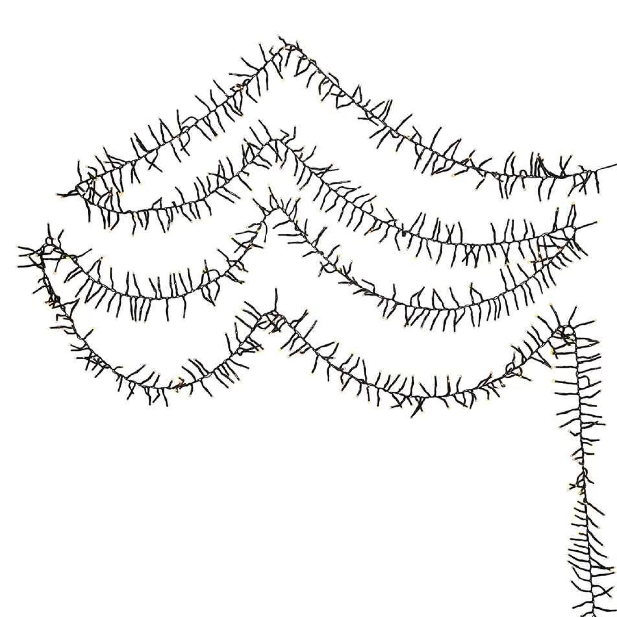 Kurt Adler 480-Light 16-Foot Connectable Warm White Led Cluster Garland