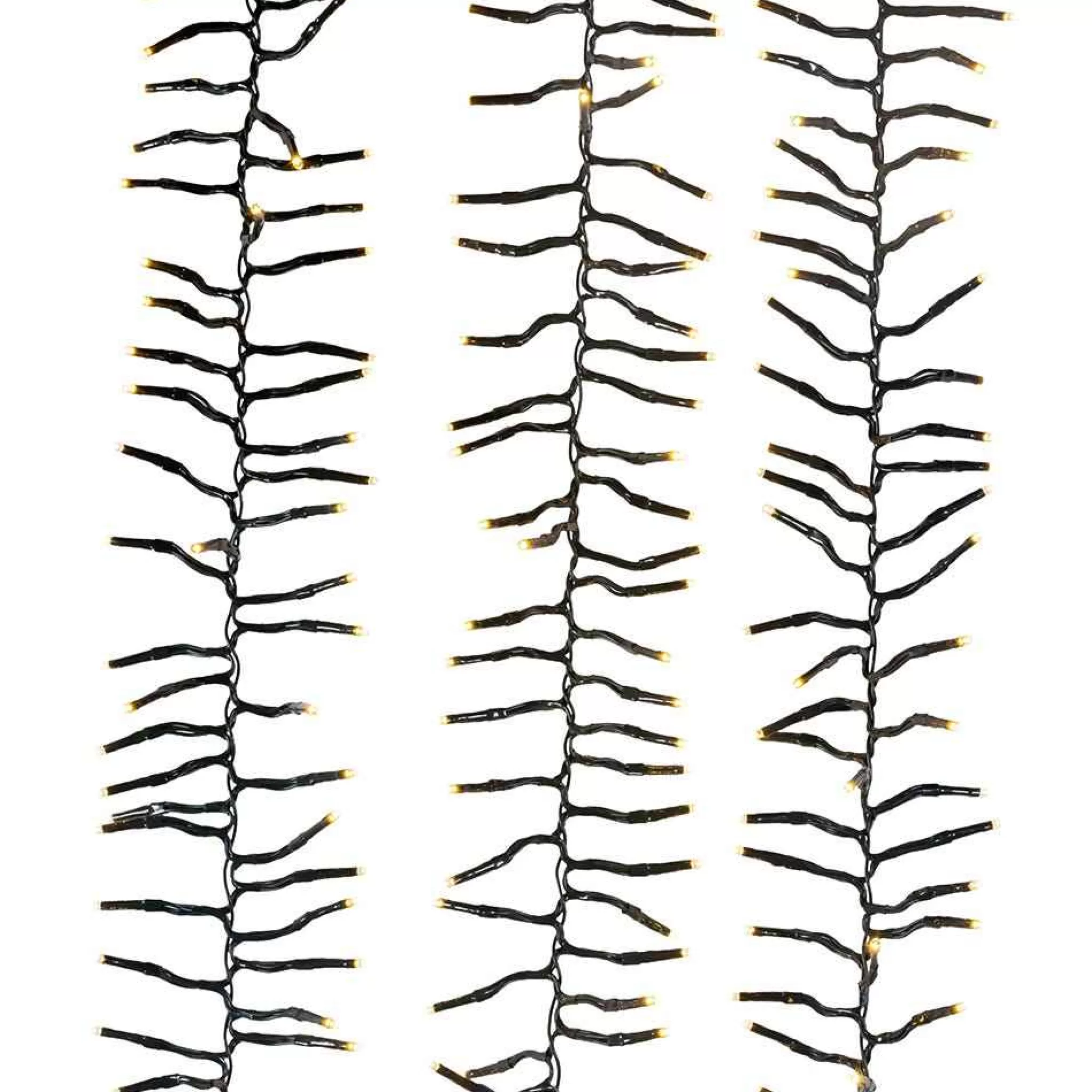 Kurt Adler 480-Light 16-Foot Connectable Warm White Led Cluster Garland
