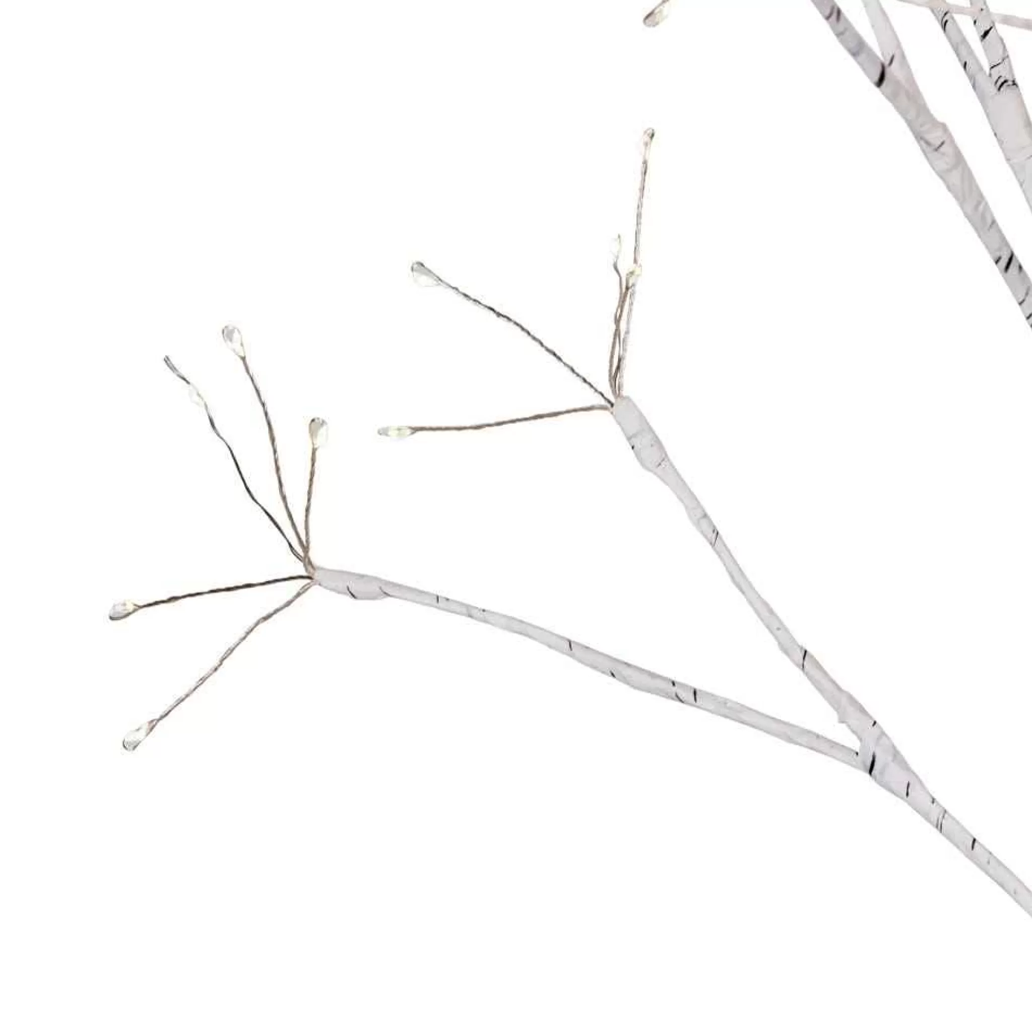 Kurt Adler 4-Foot White Birch Tree With Warm White Led 8 Function Lights