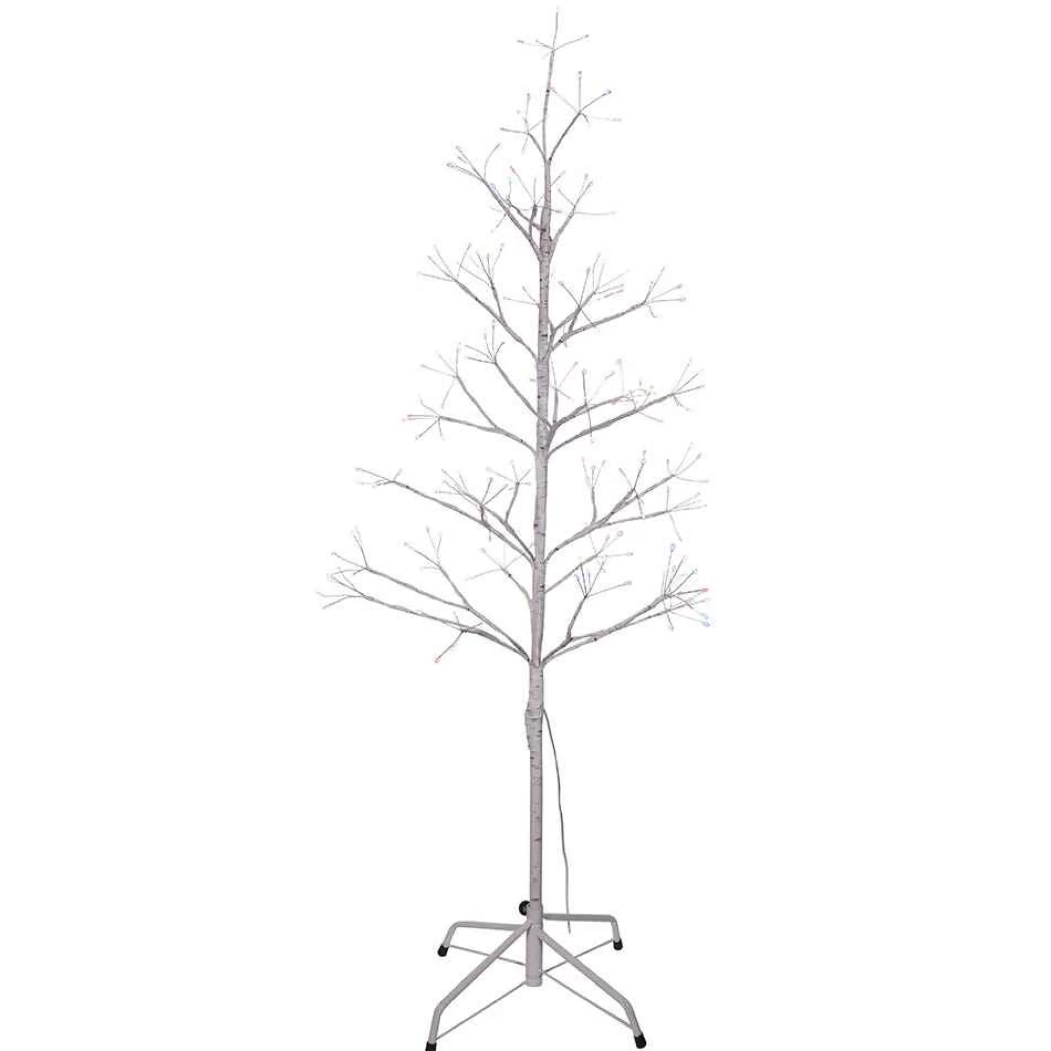Kurt Adler 4-Foot White Birch Twig Tree With Multi-Color 8-Function Lights