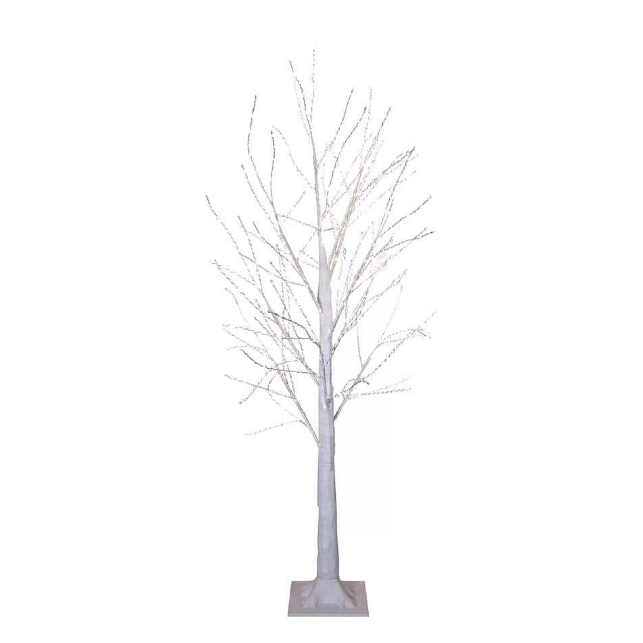 Kurt Adler 4-Foot Winter White Twig Tree With 500 Warm White Lights
